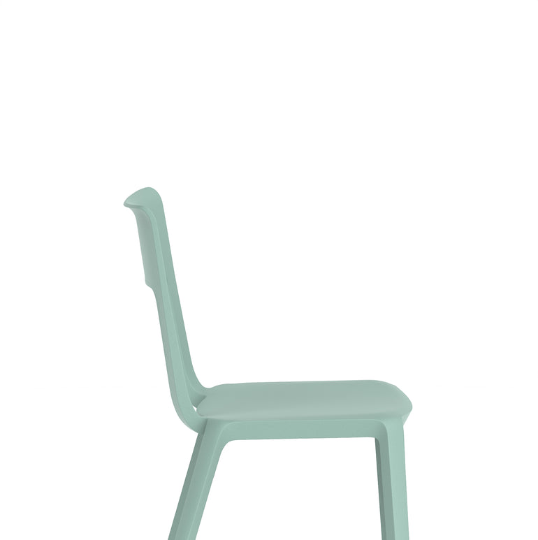 Nest Edge Stacking Cafe & Bistro Chair – Stackable Polypropylene, White/Grey/Green/Red, With or Without Arms, Ready Assembled, 5 Year Warranty