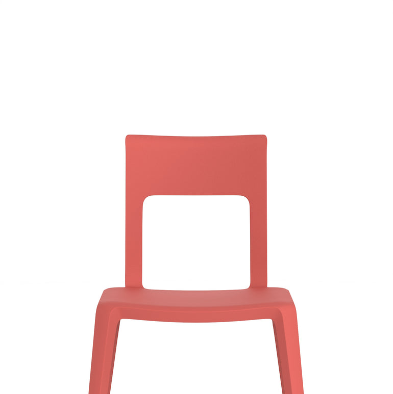 Nest Edge Stacking Cafe & Bistro Chair – Stackable Polypropylene, White/Grey/Green/Red, With or Without Arms, Ready Assembled, 5 Year Warranty