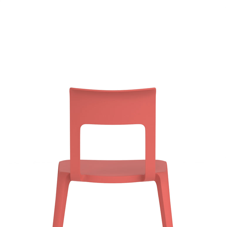Nest Edge Stacking Cafe & Bistro Chair – Stackable Polypropylene, White/Grey/Green/Red, With or Without Arms, Ready Assembled, 5 Year Warranty