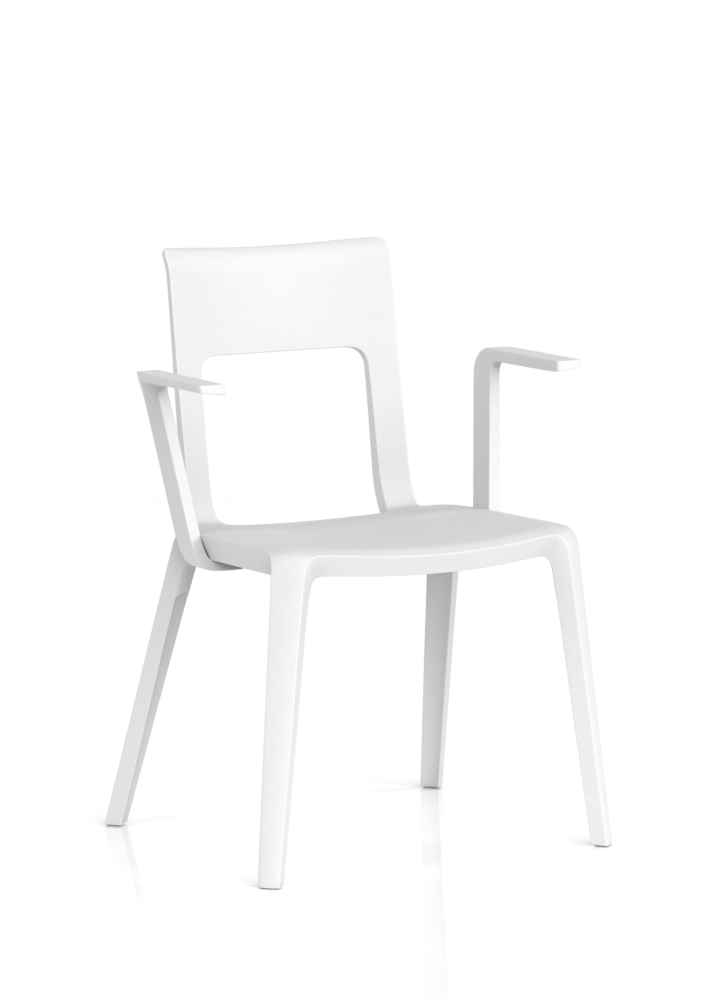 Nest Edge Stacking Cafe & Bistro Chair – Stackable Polypropylene, White/Grey/Green/Red, With or Without Arms, Ready Assembled, 5 Year Warranty