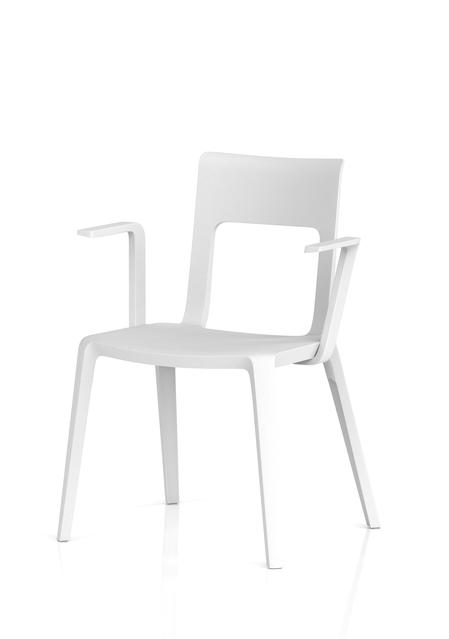 Nest Edge Stacking Cafe & Bistro Chair – Stackable Polypropylene, White/Grey/Green/Red, With or Without Arms, Ready Assembled, 5 Year Warranty