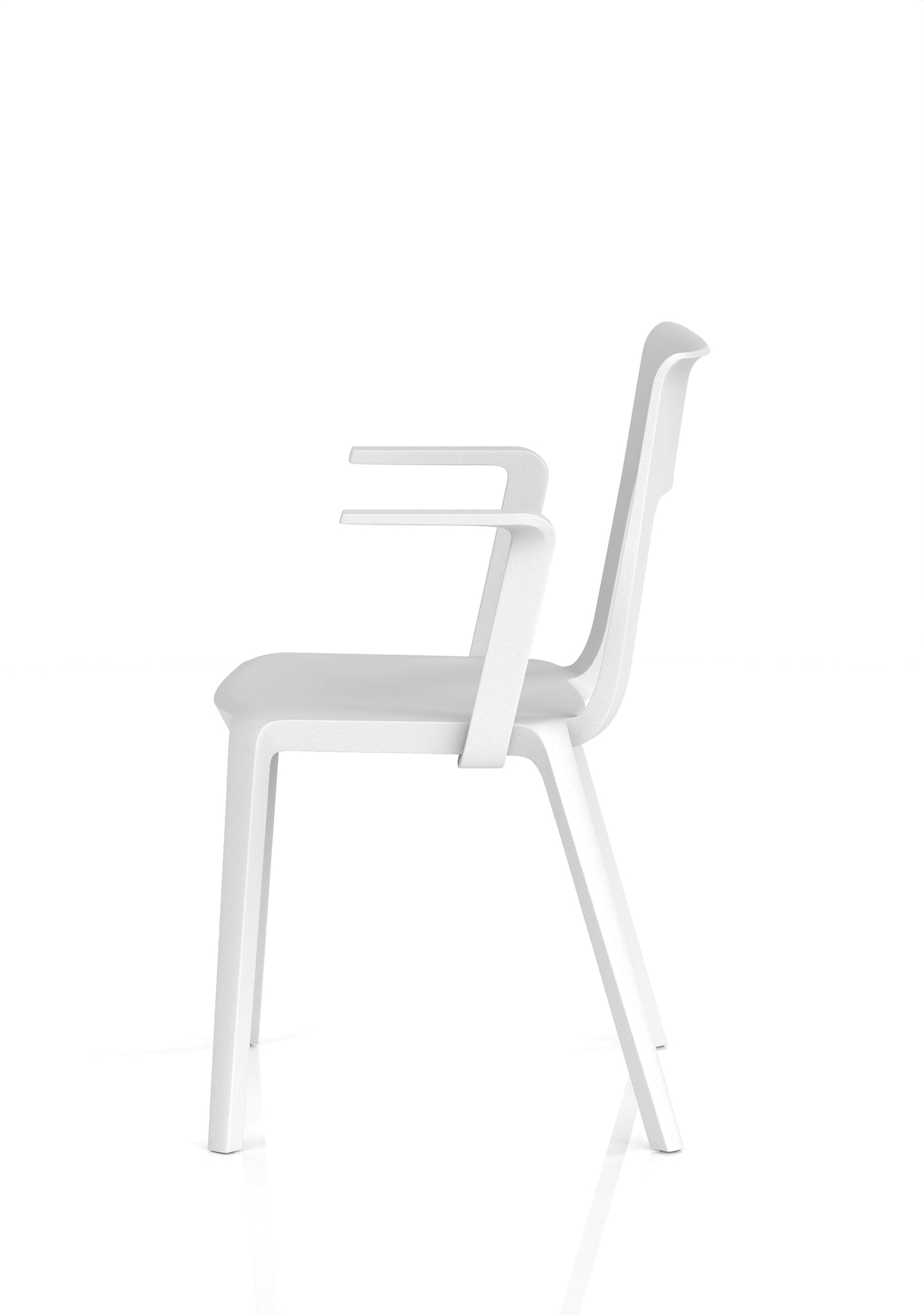 Nest Edge Stacking Cafe & Bistro Chair – Stackable Polypropylene, White/Grey/Green/Red, With or Without Arms, Ready Assembled, 5 Year Warranty