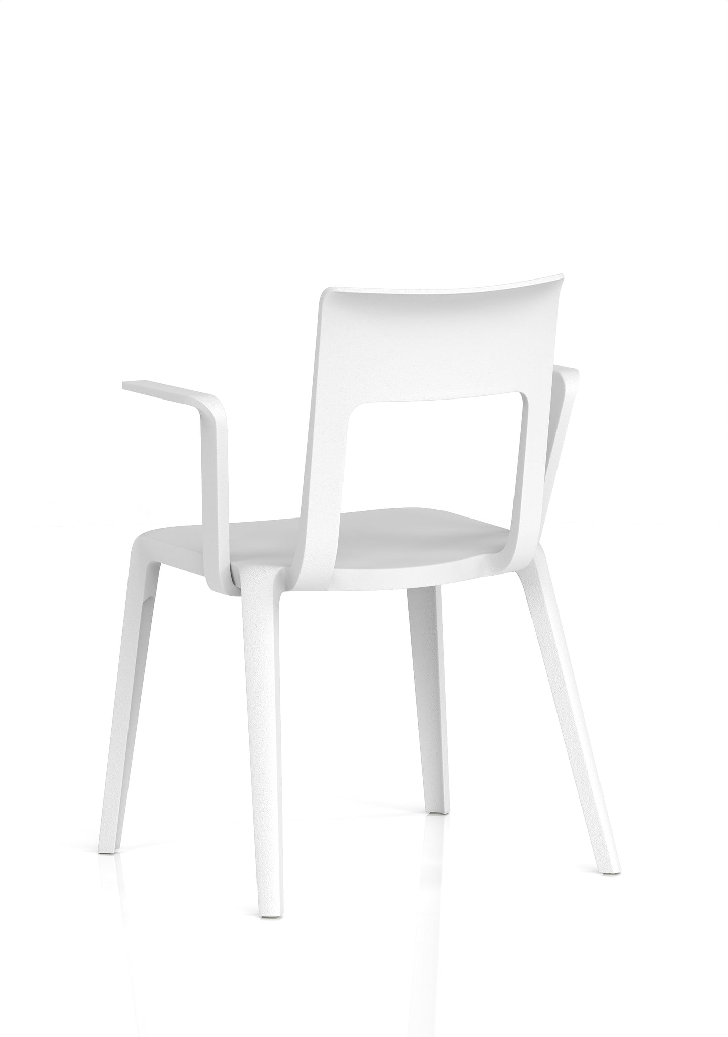 Nest Edge Stacking Cafe & Bistro Chair – Stackable Polypropylene, White/Grey/Green/Red, With or Without Arms, Ready Assembled, 5 Year Warranty
