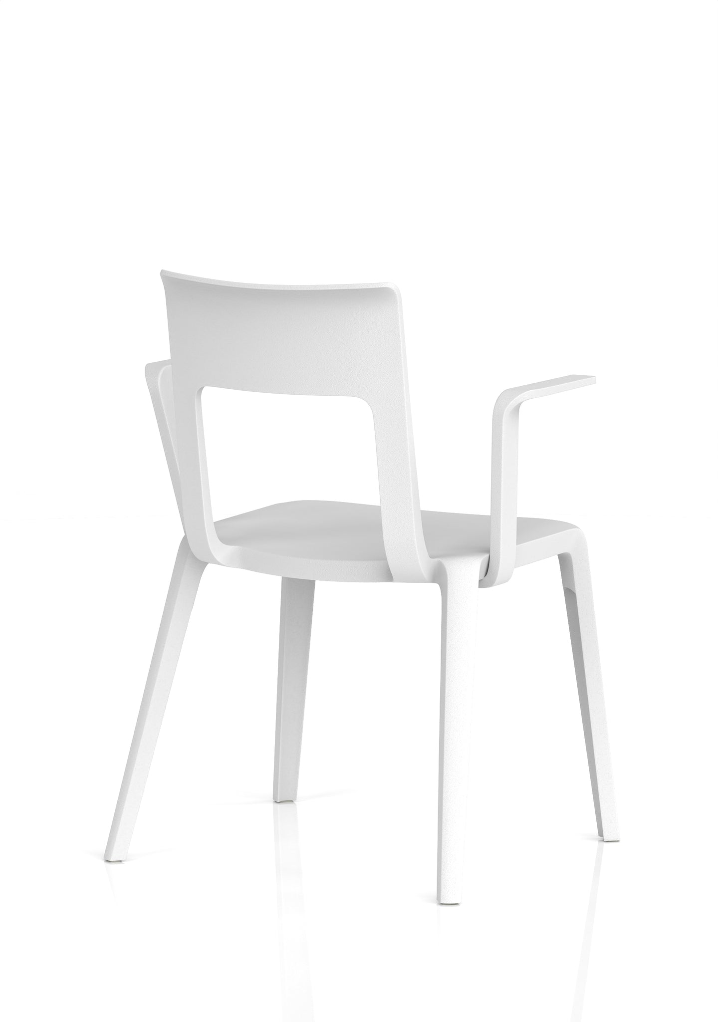 Nest Edge Stacking Cafe & Bistro Chair – Stackable Polypropylene, White/Grey/Green/Red, With or Without Arms, Ready Assembled, 5 Year Warranty