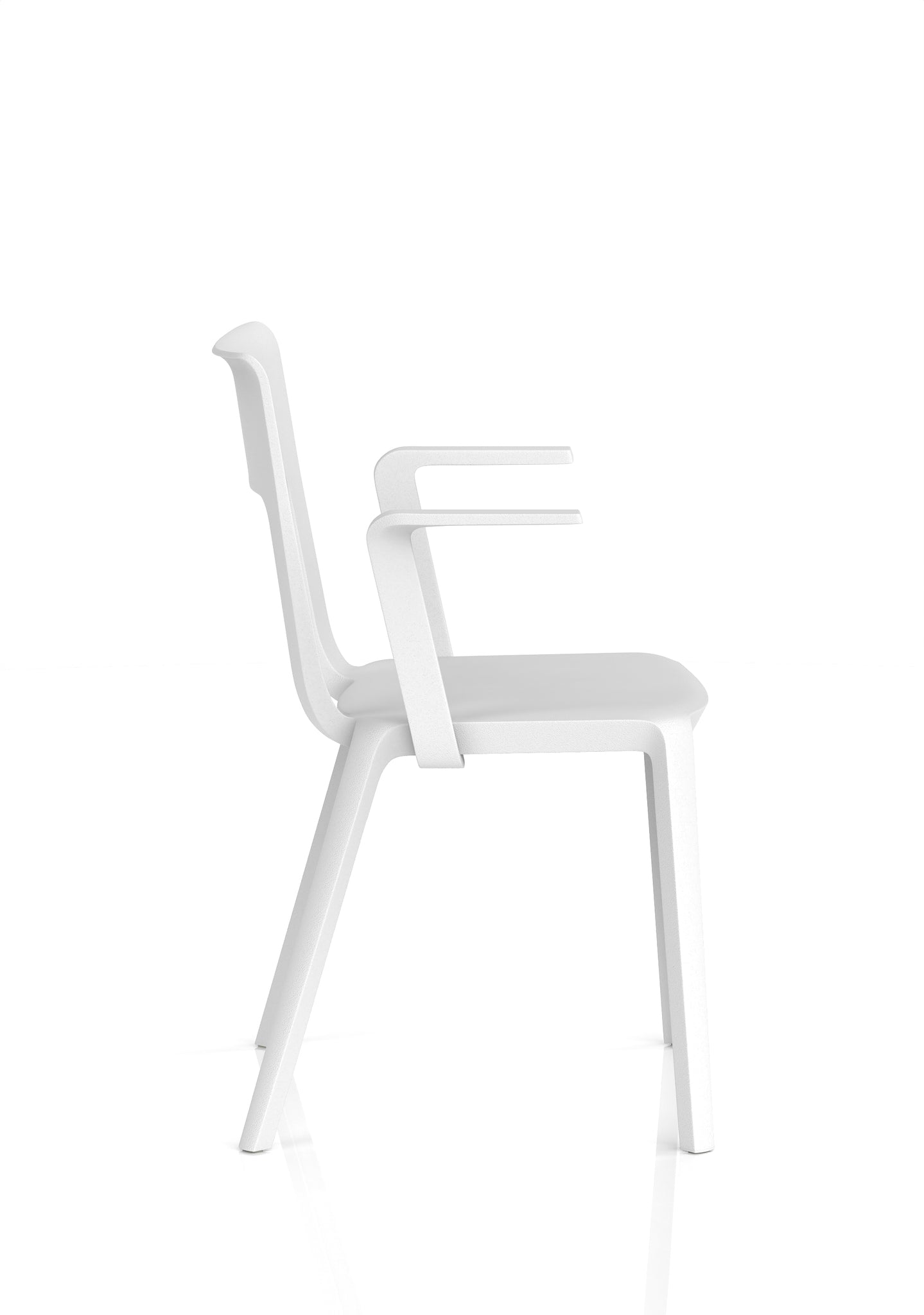 Nest Edge Stacking Cafe & Bistro Chair – Stackable Polypropylene, White/Grey/Green/Red, With or Without Arms, Ready Assembled, 5 Year Warranty