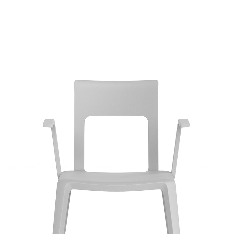 Nest Edge Stacking Cafe & Bistro Chair – Stackable Polypropylene, White/Grey/Green/Red, With or Without Arms, Ready Assembled, 5 Year Warranty