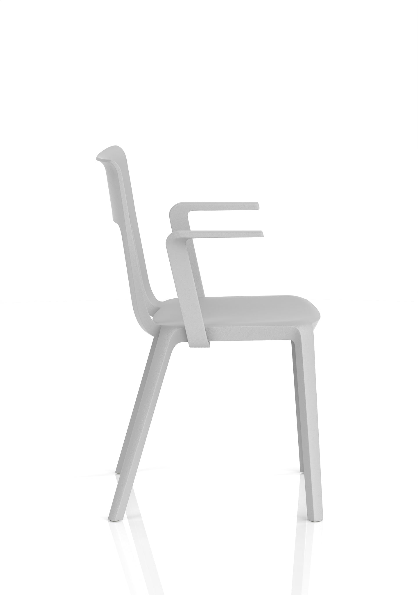 Nest Edge Stacking Cafe & Bistro Chair – Stackable Polypropylene, White/Grey/Green/Red, With or Without Arms, Ready Assembled, 5 Year Warranty