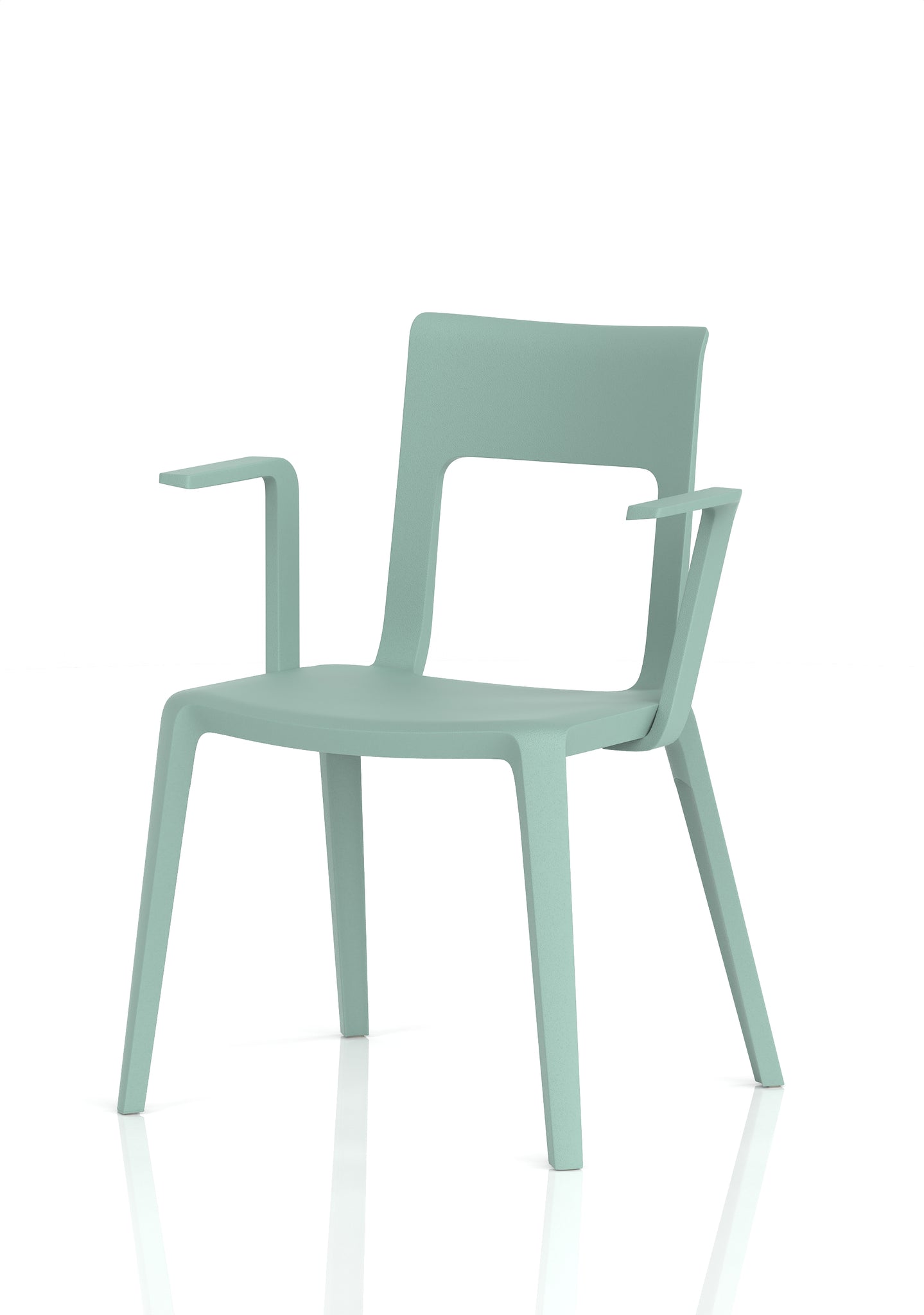Nest Edge Stacking Cafe & Bistro Chair – Stackable Polypropylene, White/Grey/Green/Red, With or Without Arms, Ready Assembled, 5 Year Warranty