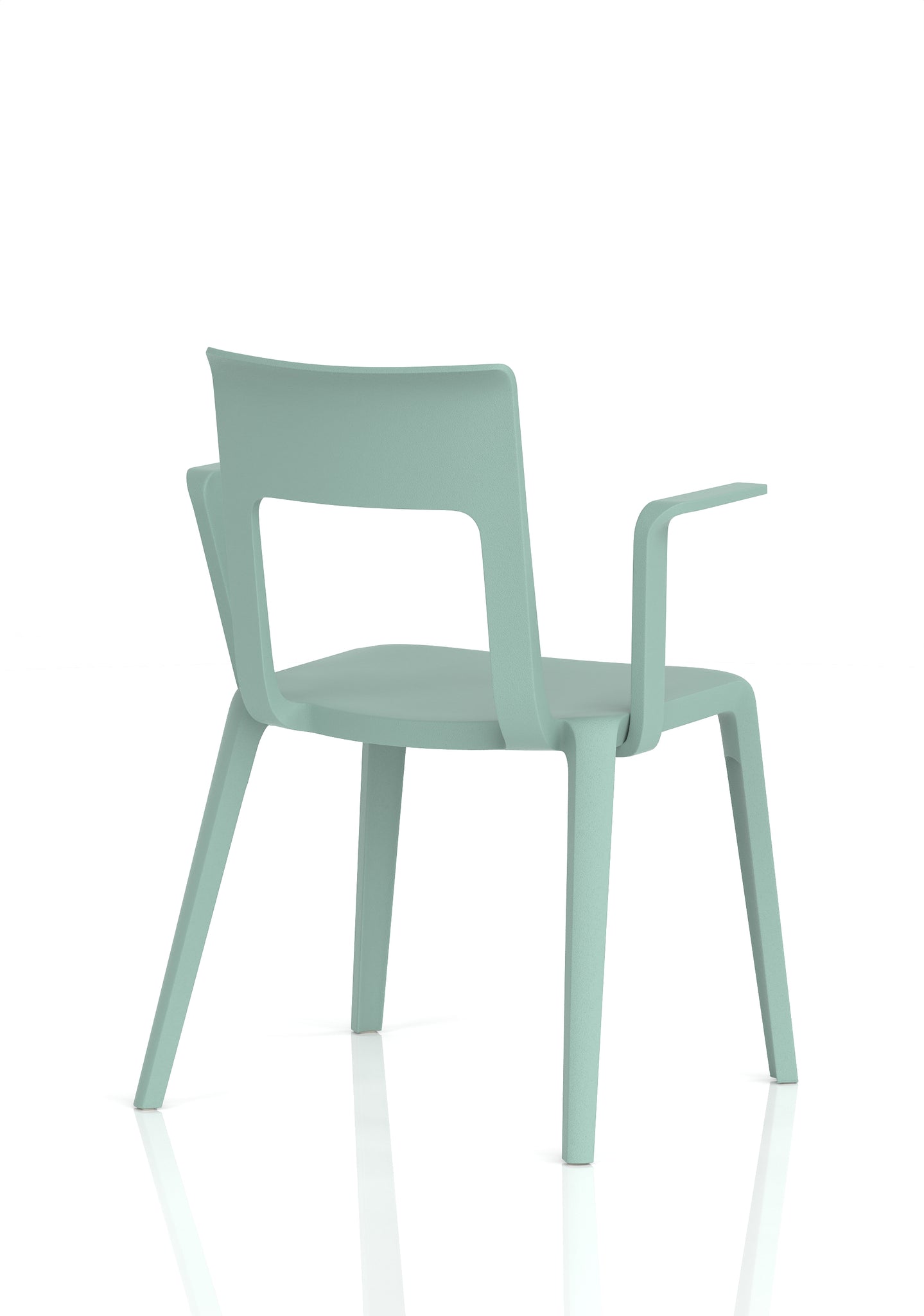 Nest Edge Stacking Cafe & Bistro Chair – Stackable Polypropylene, White/Grey/Green/Red, With or Without Arms, Ready Assembled, 5 Year Warranty