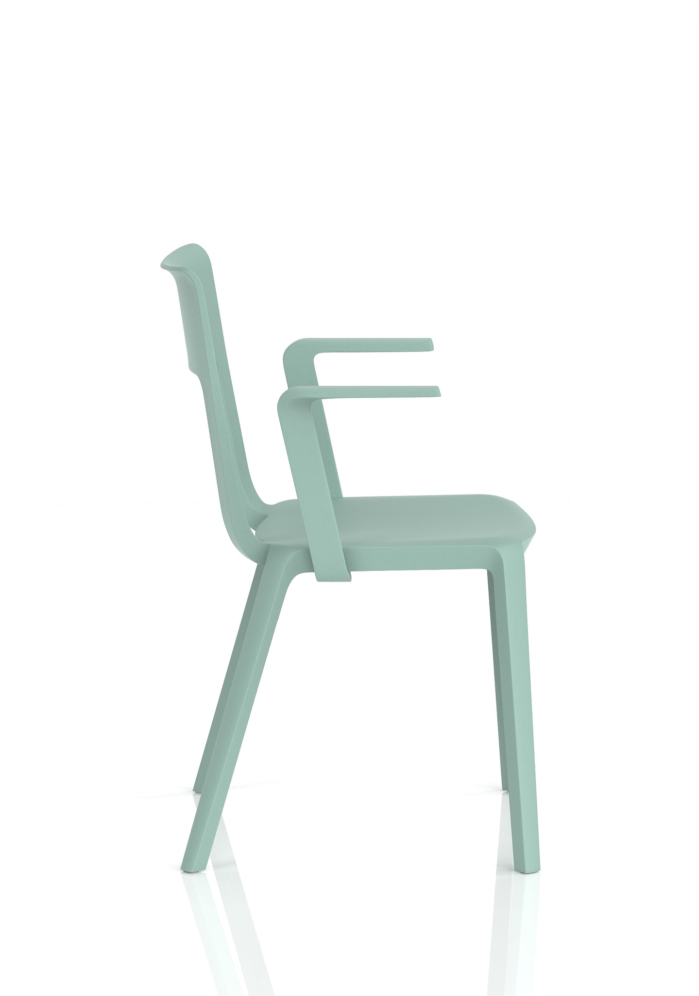 Nest Edge Stacking Cafe & Bistro Chair – Stackable Polypropylene, White/Grey/Green/Red, With or Without Arms, Ready Assembled, 5 Year Warranty