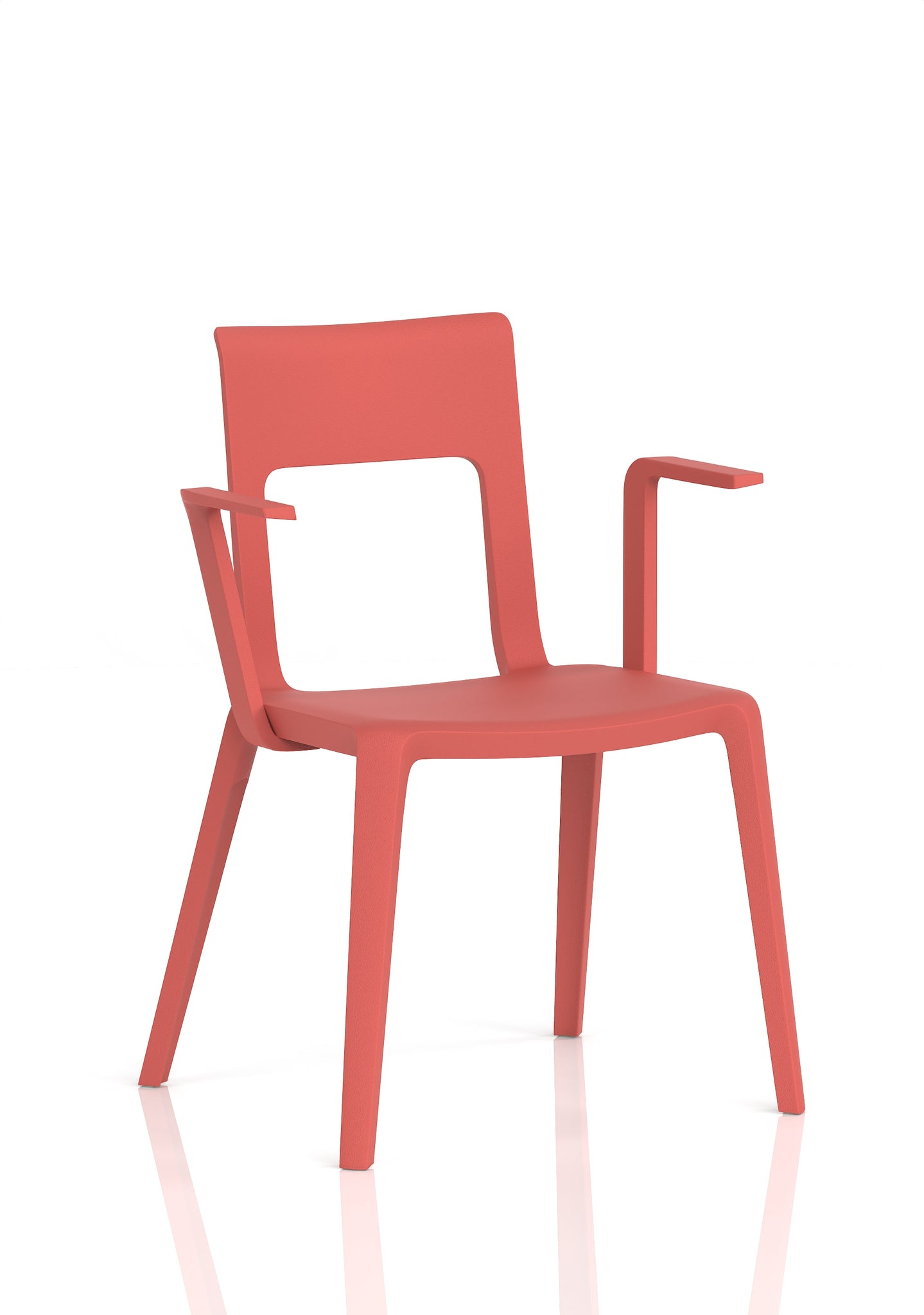 Nest Edge Stacking Cafe & Bistro Chair – Stackable Polypropylene, White/Grey/Green/Red, With or Without Arms, Ready Assembled, 5 Year Warranty