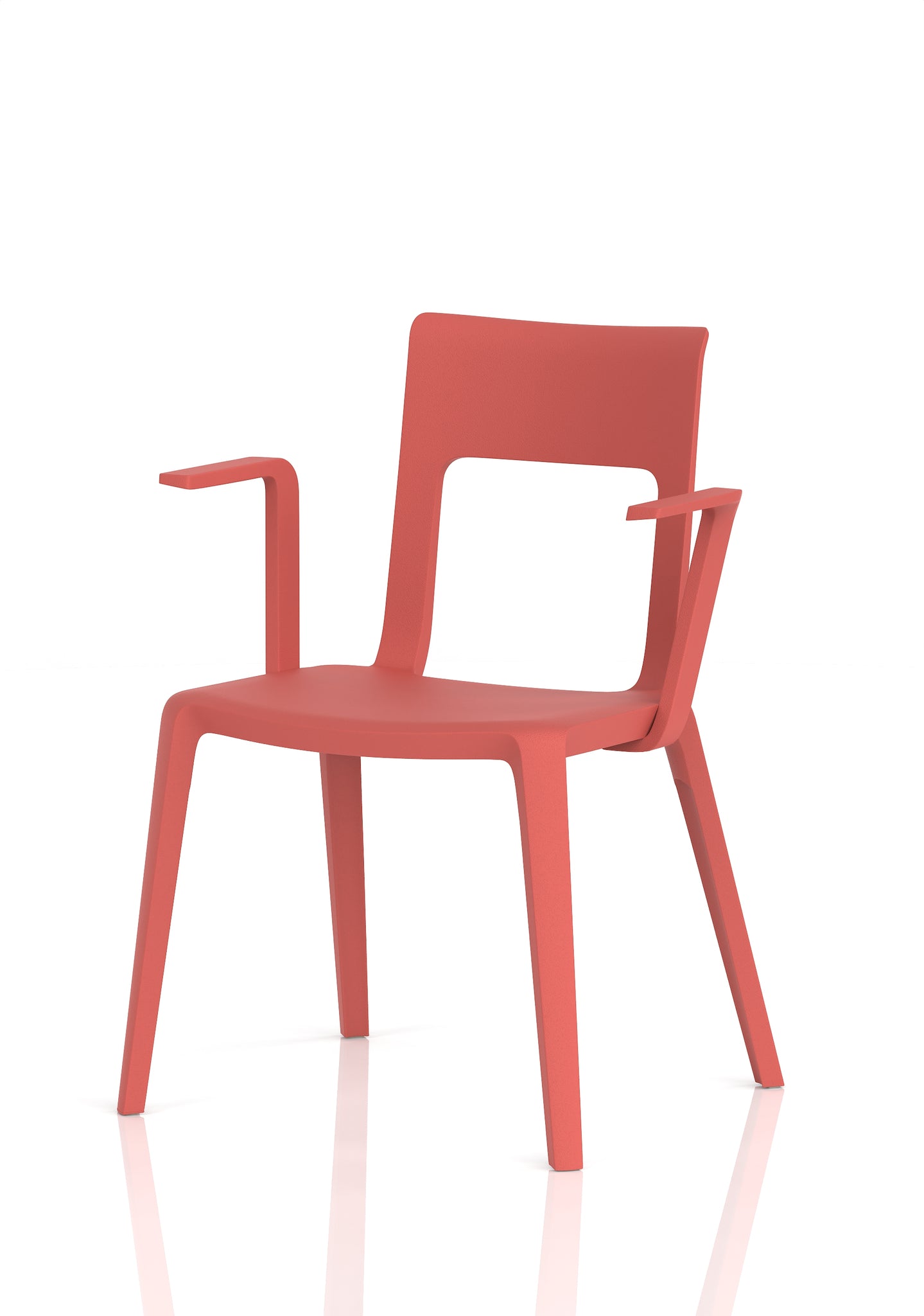 Nest Edge Stacking Cafe & Bistro Chair – Stackable Polypropylene, White/Grey/Green/Red, With or Without Arms, Ready Assembled, 5 Year Warranty