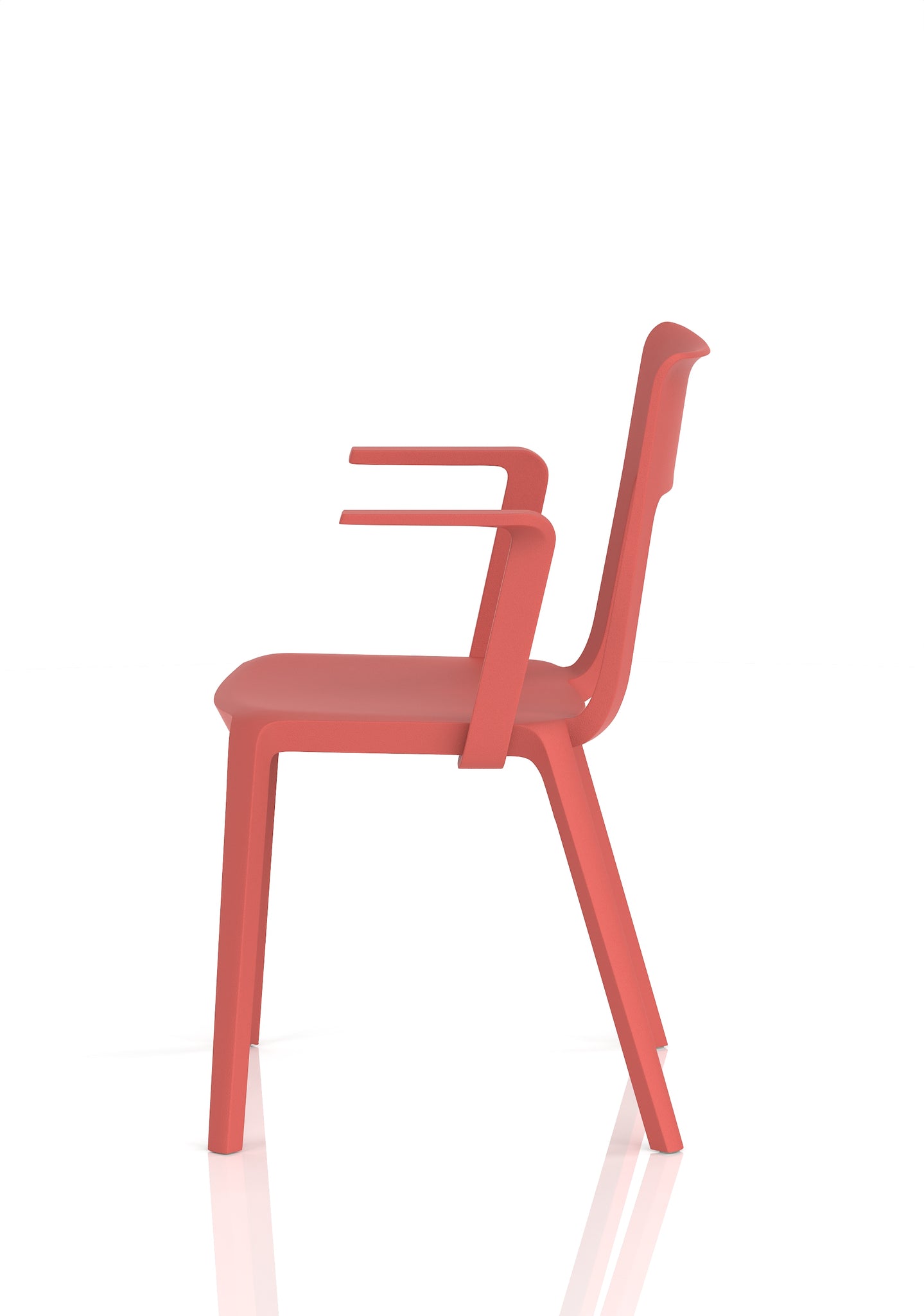 Nest Edge Stacking Cafe & Bistro Chair – Stackable Polypropylene, White/Grey/Green/Red, With or Without Arms, Ready Assembled, 5 Year Warranty
