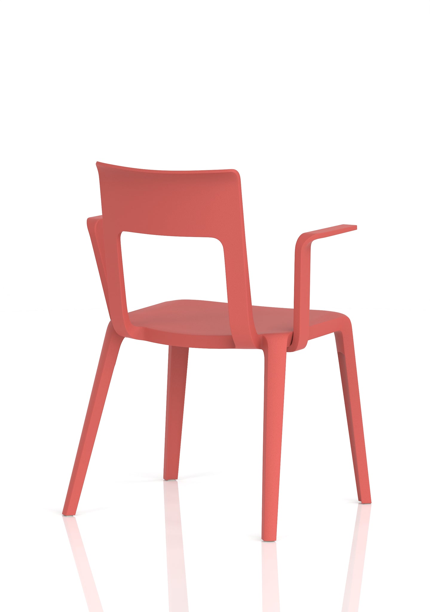 Nest Edge Stacking Cafe & Bistro Chair – Stackable Polypropylene, White/Grey/Green/Red, With or Without Arms, Ready Assembled, 5 Year Warranty