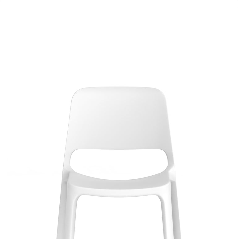 Nest Loop Stacking Cafe & Bistro Chair – Polypropylene, White/Grey/Blue, With or Without Arms, No Assembly, 5 Year Warranty – Modern Space-Saving Office Dining Seating