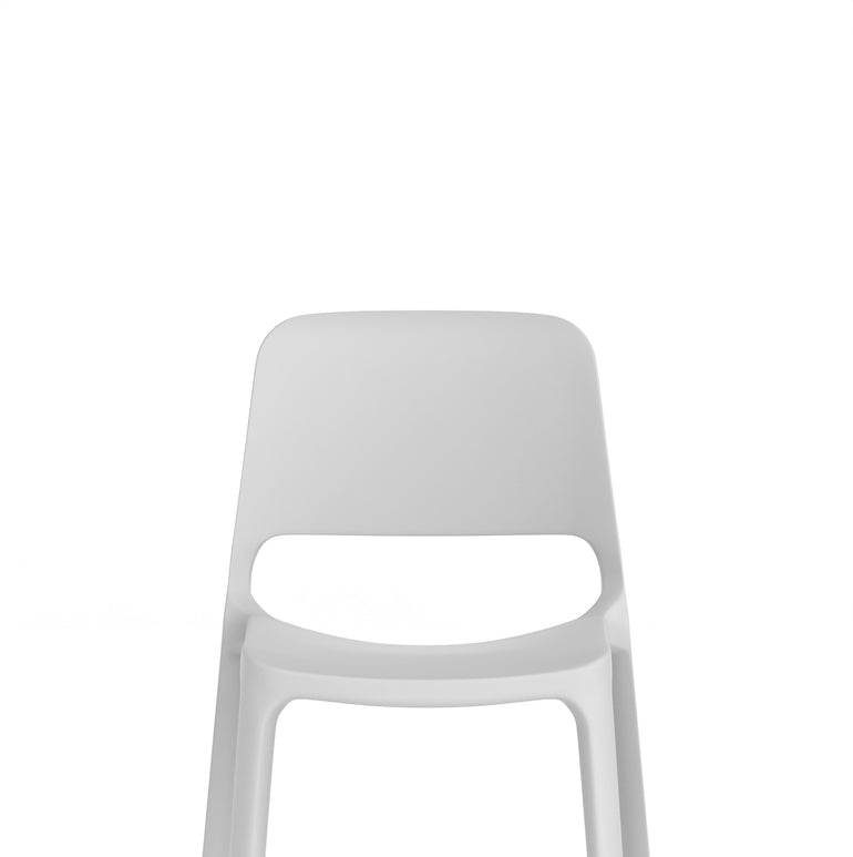 Nest Loop Stacking Cafe & Bistro Chair – Polypropylene, White/Grey/Blue, With or Without Arms, No Assembly, 5 Year Warranty – Modern Space-Saving Office Dining Seating