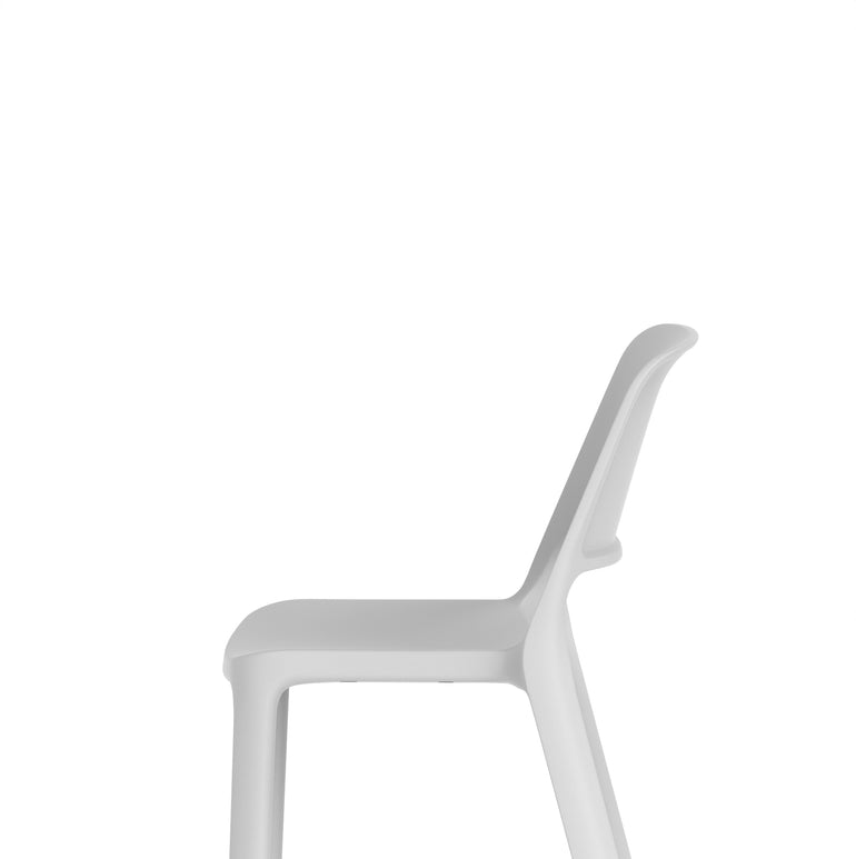 Nest Loop Stacking Cafe & Bistro Chair – Polypropylene, White/Grey/Blue, With or Without Arms, No Assembly, 5 Year Warranty – Modern Space-Saving Office Dining Seating