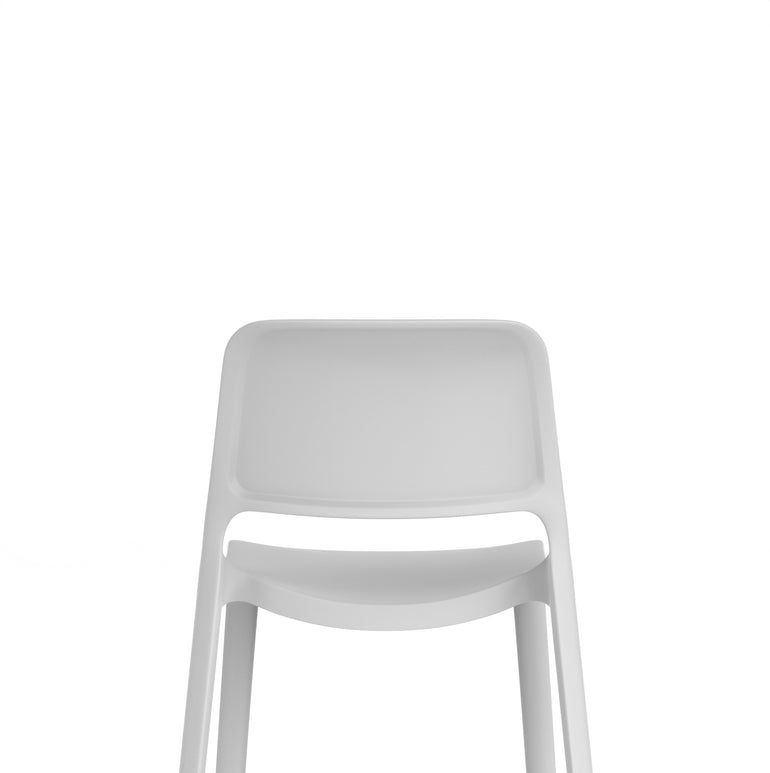 Nest Loop Stacking Cafe & Bistro Chair – Polypropylene, White/Grey/Blue, With or Without Arms, No Assembly, 5 Year Warranty – Modern Space-Saving Office Dining Seating