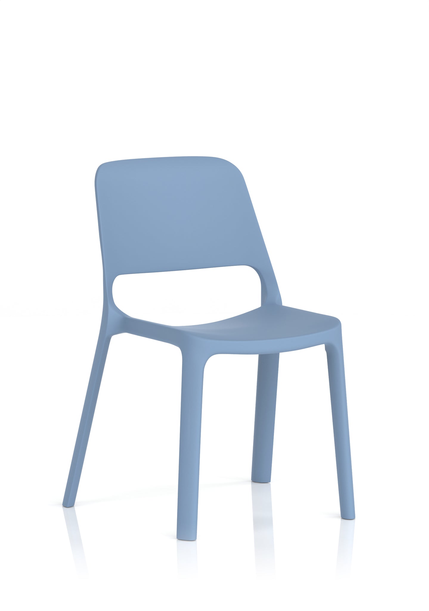 Nest Loop Stacking Cafe & Bistro Chair – Polypropylene, White/Grey/Blue, With or Without Arms, No Assembly, 5 Year Warranty – Modern Space-Saving Office Dining Seating