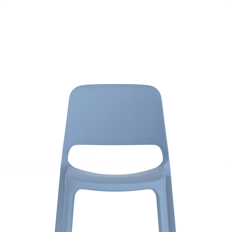 Nest Loop Stacking Cafe & Bistro Chair – Polypropylene, White/Grey/Blue, With or Without Arms, No Assembly, 5 Year Warranty – Modern Space-Saving Office Dining Seating