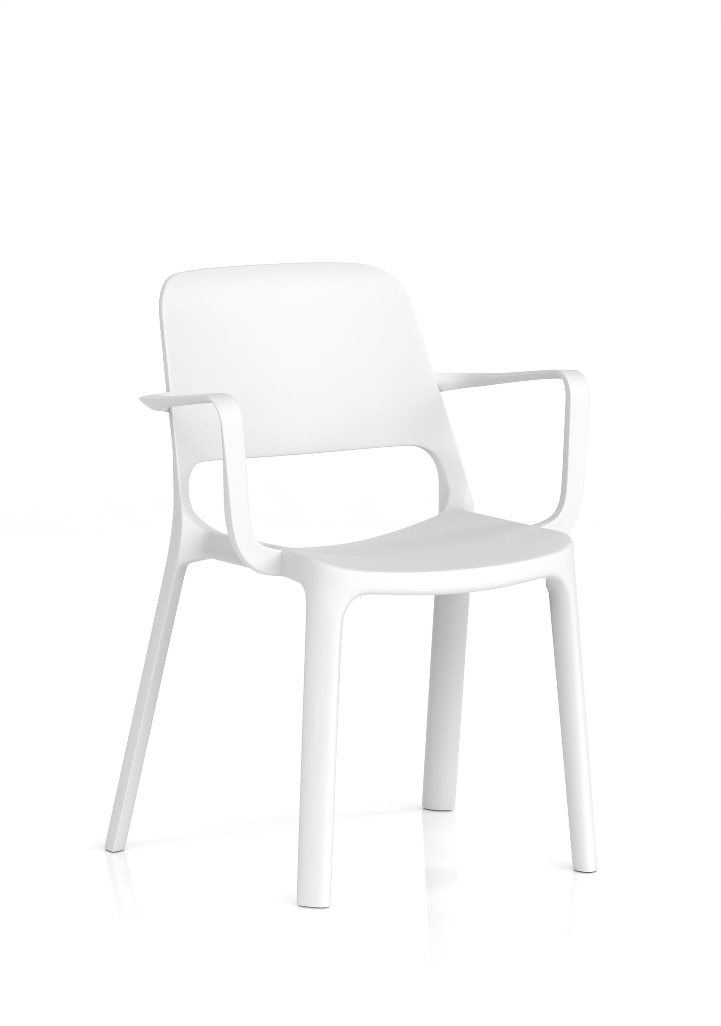 Nest Loop Stacking Cafe & Bistro Chair – Polypropylene, White/Grey/Blue, With or Without Arms, No Assembly, 5 Year Warranty – Modern Space-Saving Office Dining Seating