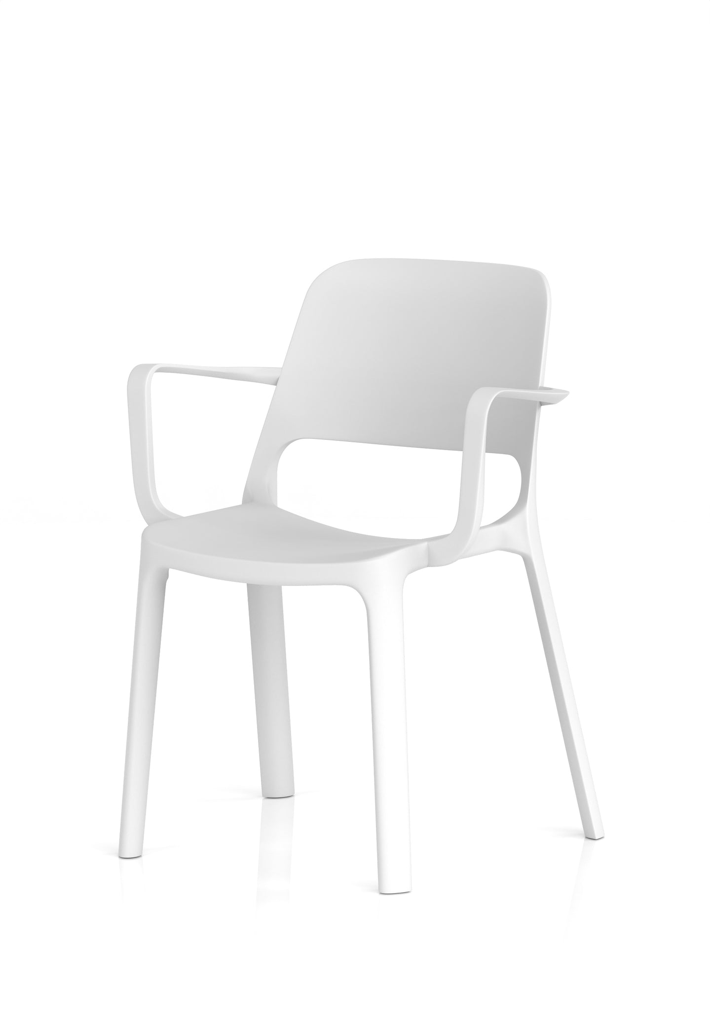 Nest Loop Stacking Cafe & Bistro Chair – Polypropylene, White/Grey/Blue, With or Without Arms, No Assembly, 5 Year Warranty – Modern Space-Saving Office Dining Seating