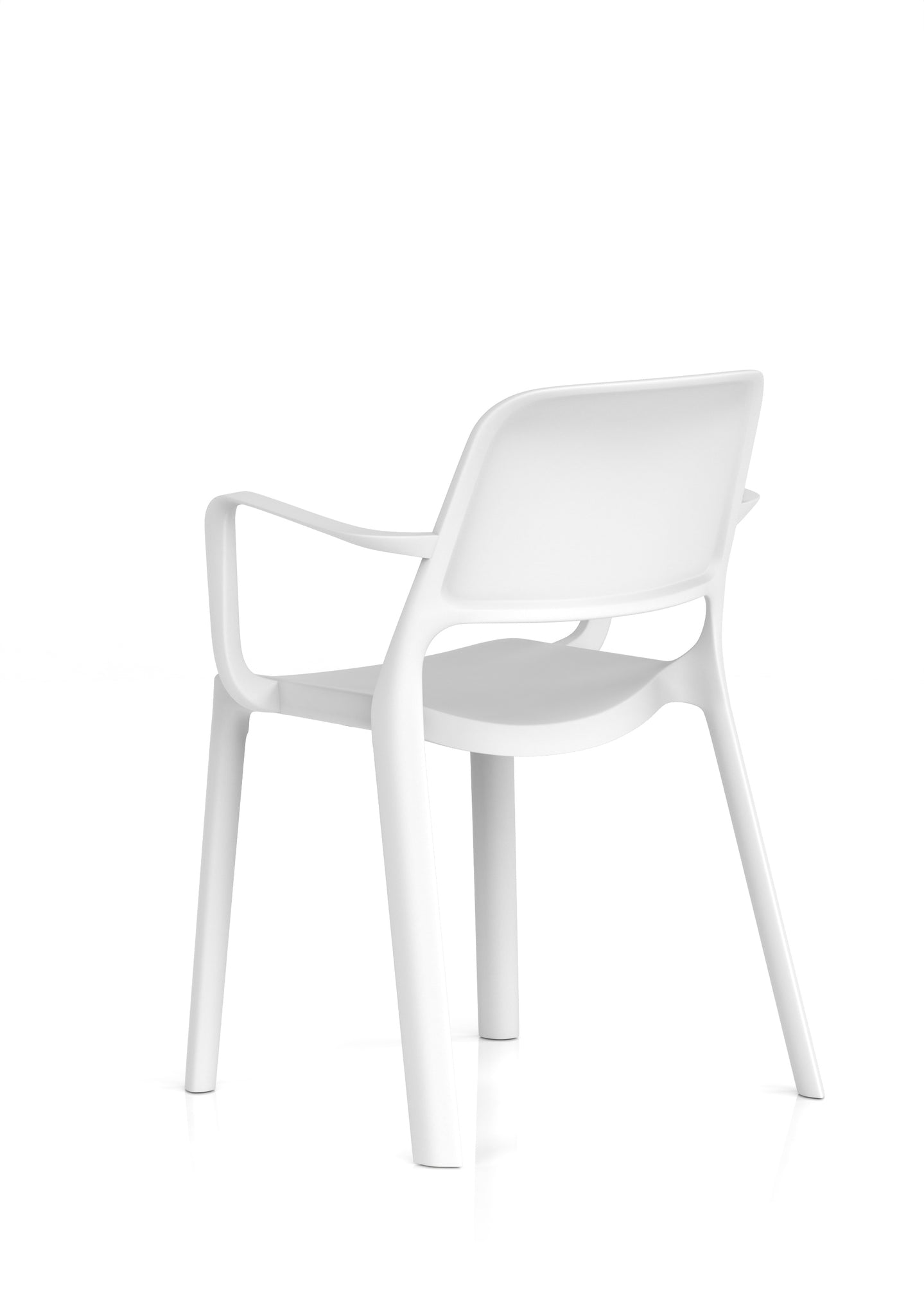Nest Loop Stacking Cafe & Bistro Chair – Polypropylene, White/Grey/Blue, With or Without Arms, No Assembly, 5 Year Warranty – Modern Space-Saving Office Dining Seating