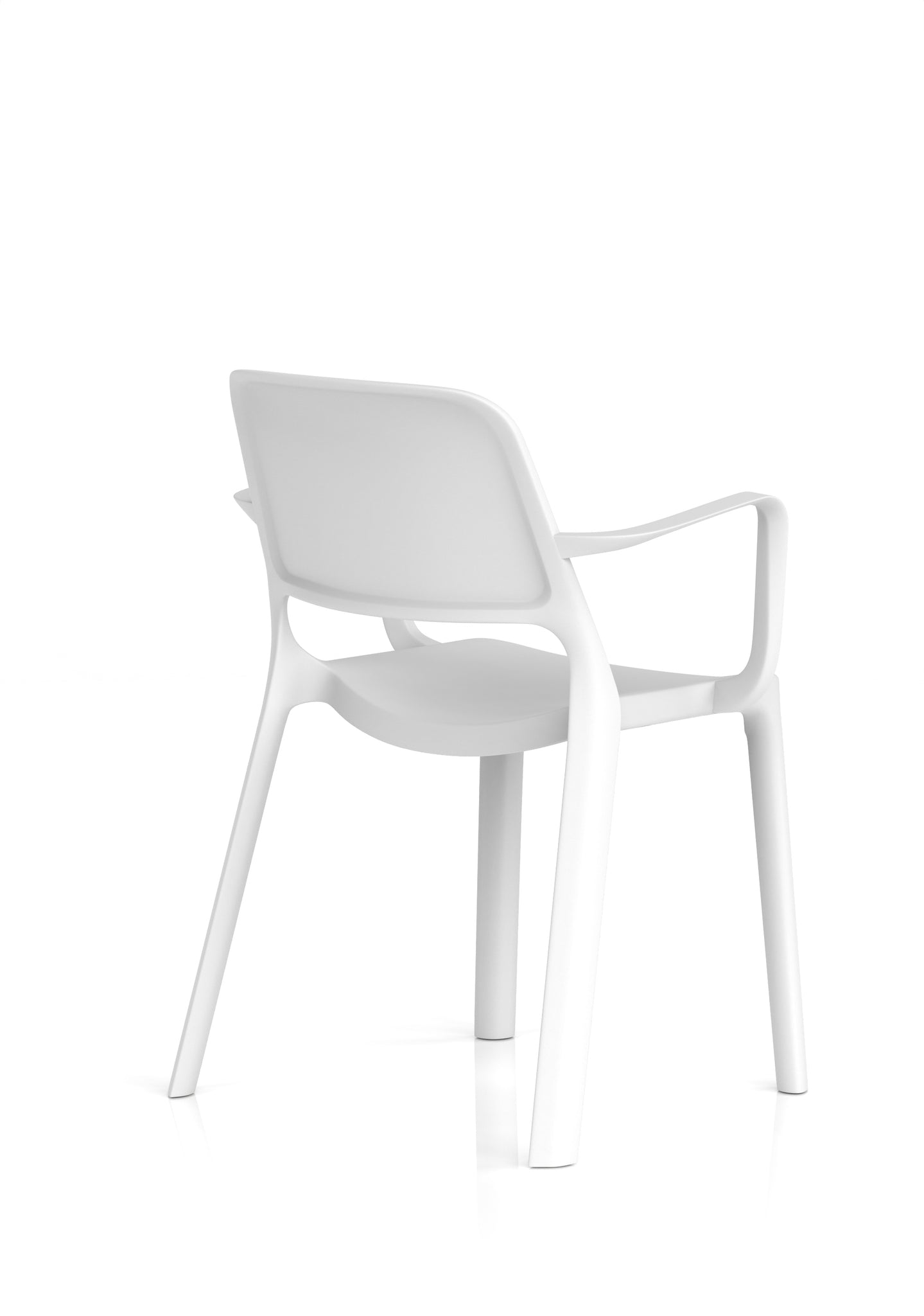Nest Loop Stacking Cafe & Bistro Chair – Polypropylene, White/Grey/Blue, With or Without Arms, No Assembly, 5 Year Warranty – Modern Space-Saving Office Dining Seating