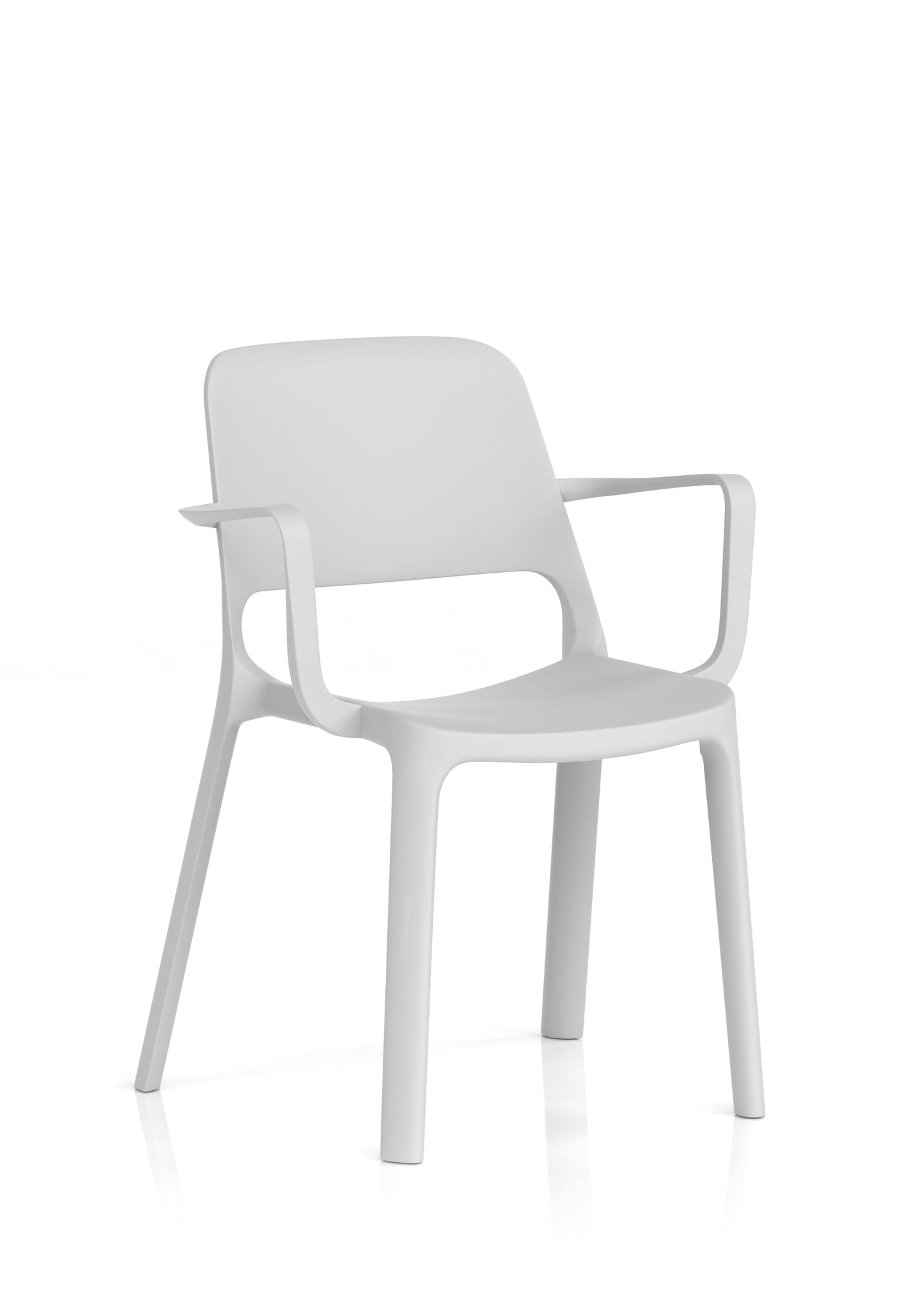 Nest Loop Stacking Cafe & Bistro Chair – Polypropylene, White/Grey/Blue, With or Without Arms, No Assembly, 5 Year Warranty – Modern Space-Saving Office Dining Seating