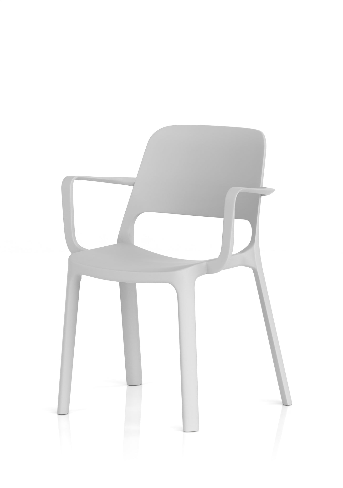 Nest Loop Stacking Cafe & Bistro Chair – Polypropylene, White/Grey/Blue, With or Without Arms, No Assembly, 5 Year Warranty – Modern Space-Saving Office Dining Seating