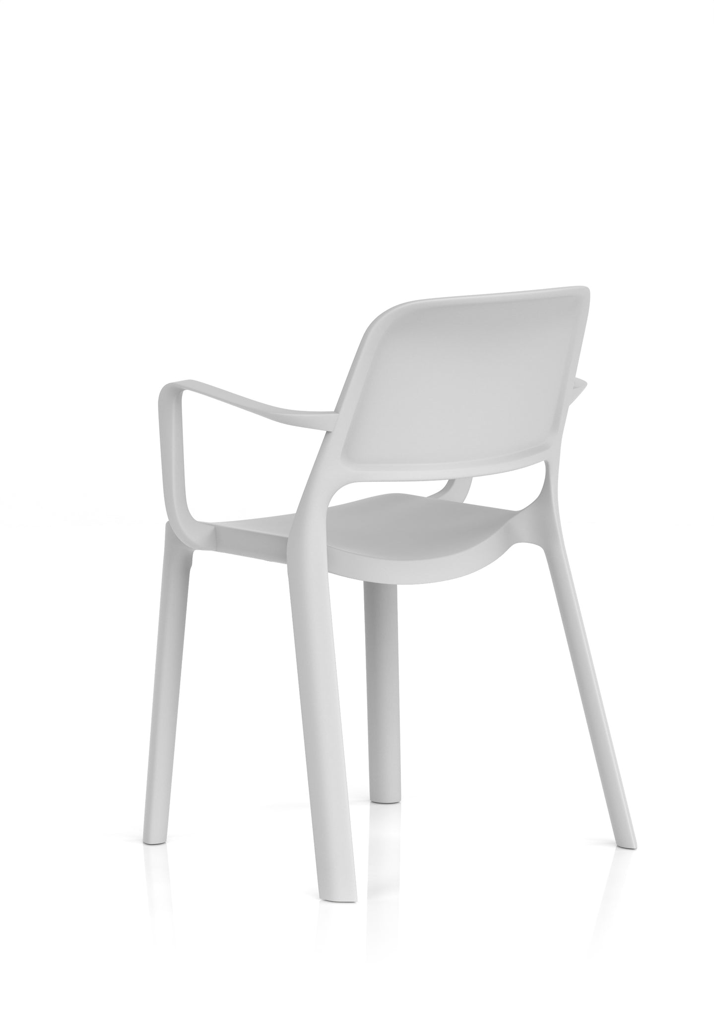 Nest Loop Stacking Cafe & Bistro Chair – Polypropylene, White/Grey/Blue, With or Without Arms, No Assembly, 5 Year Warranty – Modern Space-Saving Office Dining Seating