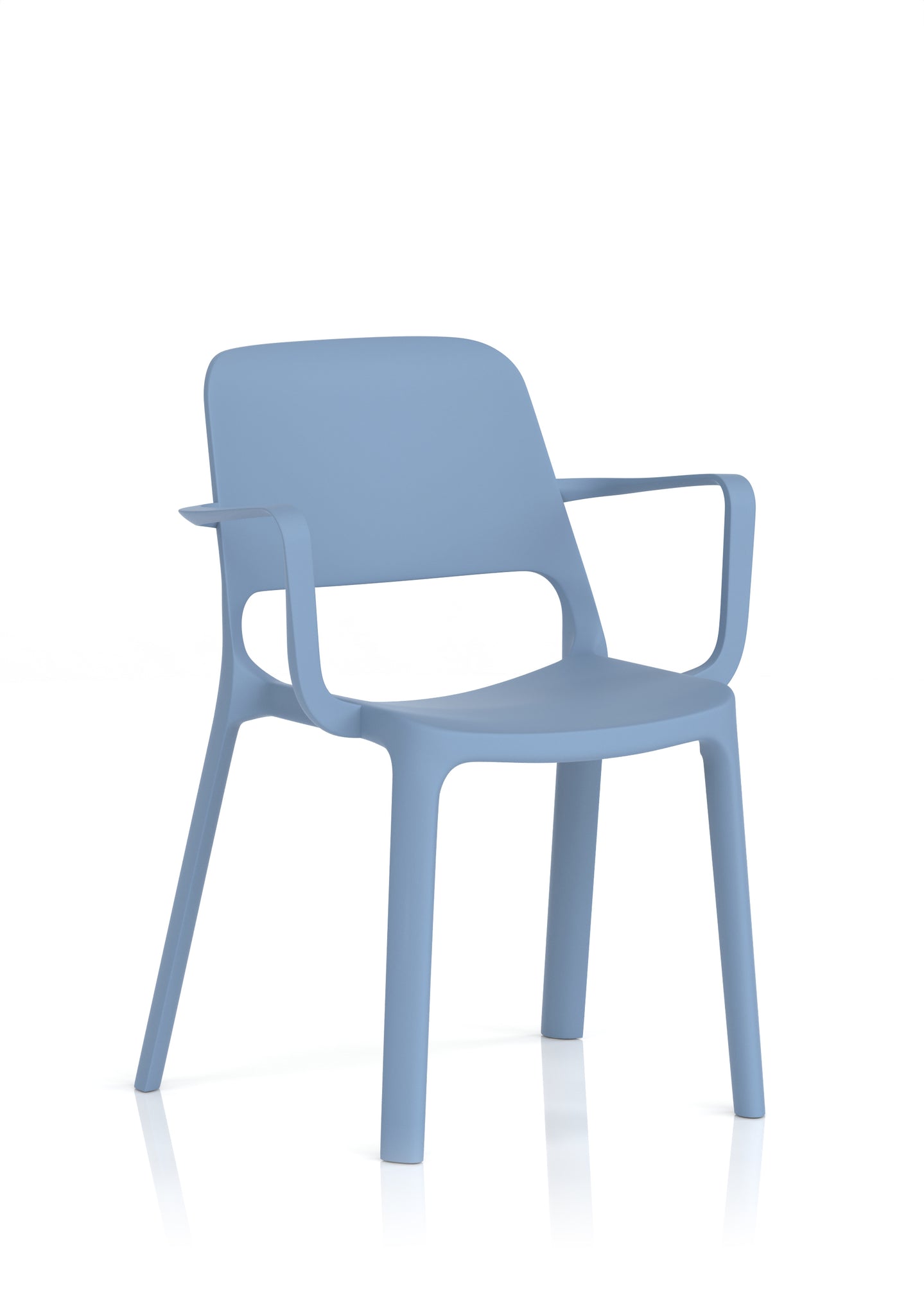 Nest Loop Stacking Cafe & Bistro Chair – Polypropylene, White/Grey/Blue, With or Without Arms, No Assembly, 5 Year Warranty – Modern Space-Saving Office Dining Seating