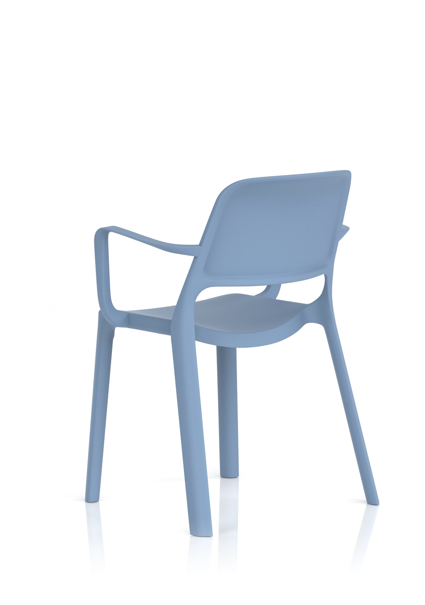 Nest Loop Stacking Cafe & Bistro Chair – Polypropylene, White/Grey/Blue, With or Without Arms, No Assembly, 5 Year Warranty – Modern Space-Saving Office Dining Seating