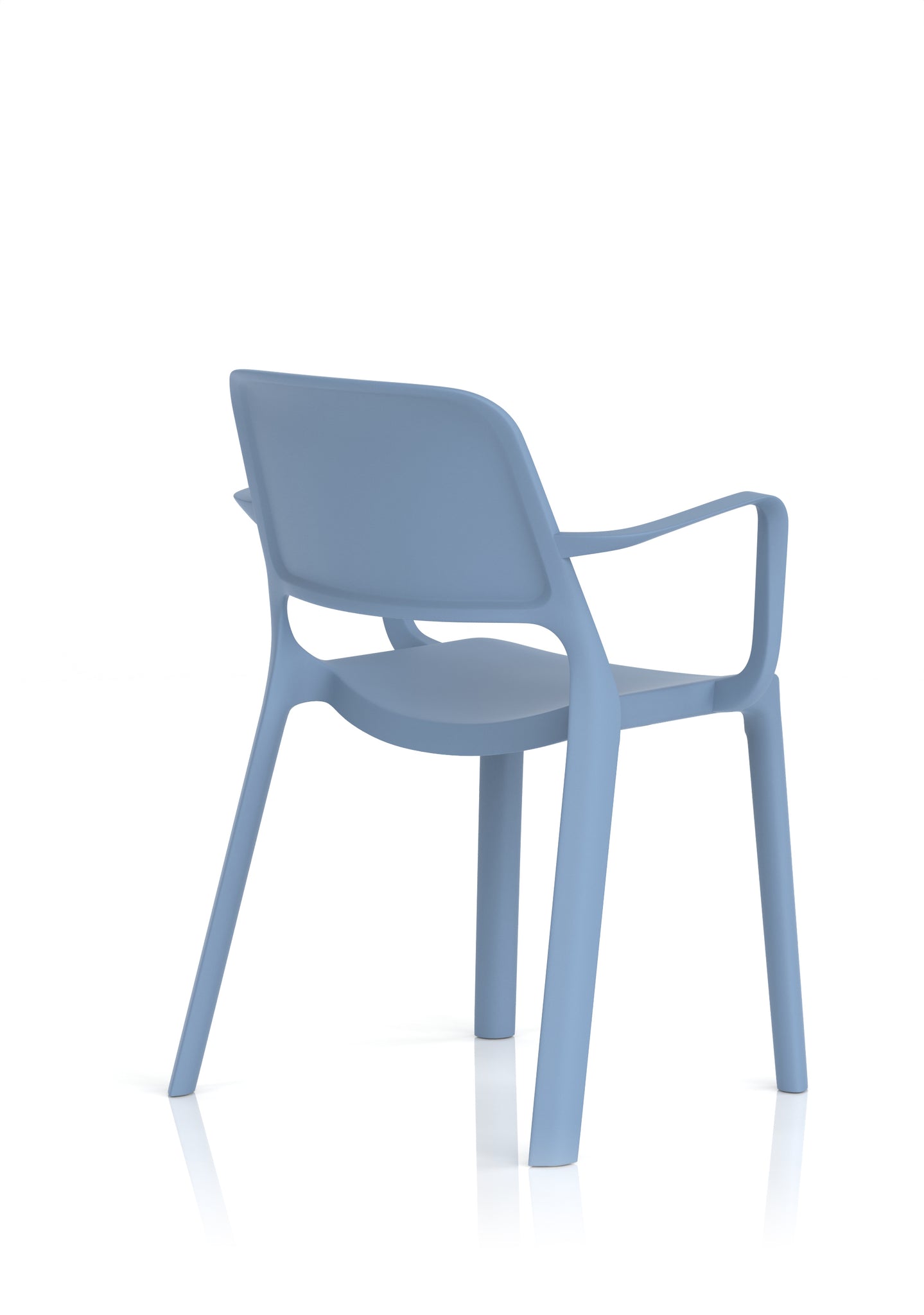 Nest Loop Stacking Cafe & Bistro Chair – Polypropylene, White/Grey/Blue, With or Without Arms, No Assembly, 5 Year Warranty – Modern Space-Saving Office Dining Seating