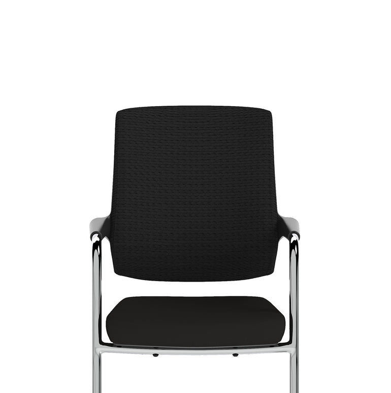 Vero Airmesh Back Cantilever Office Chair, Black, Ergonomic Mesh Back, Steel Frame, Self-Assembly Required, 5 Year Warranty