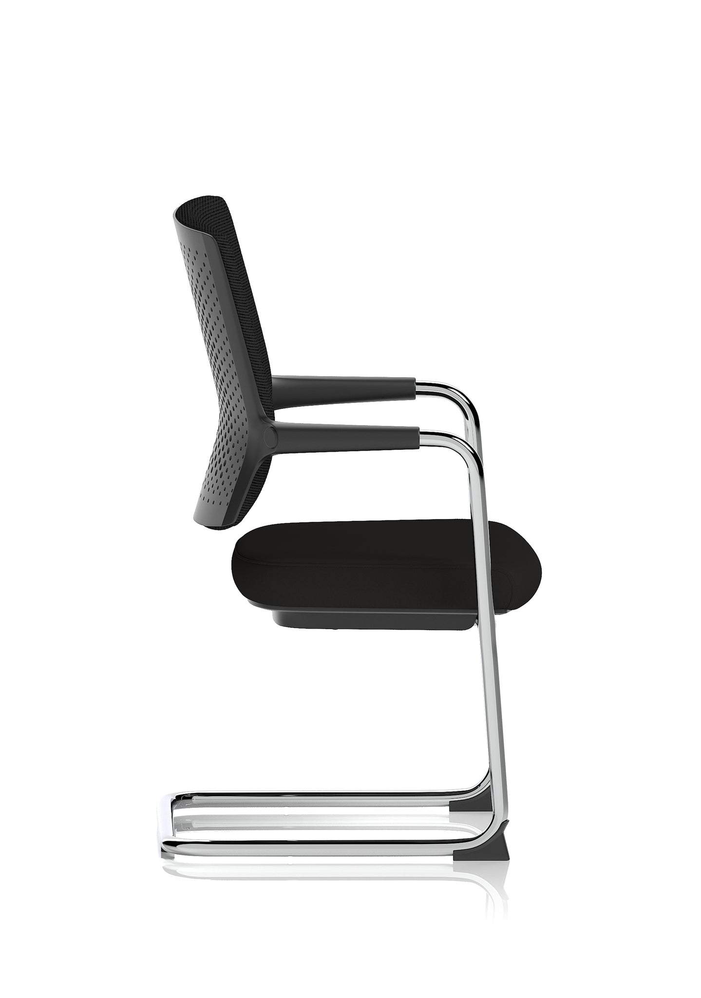 Vero Airmesh Back Cantilever Office Chair, Black, Ergonomic Mesh Back, Steel Frame, Self-Assembly Required, 5 Year Warranty