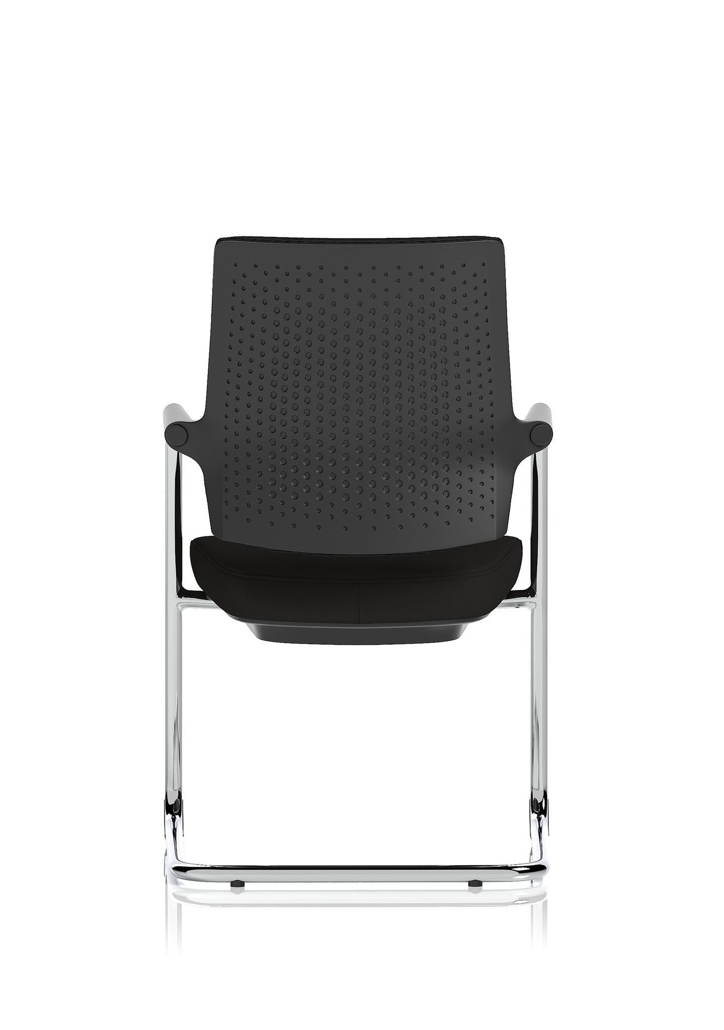 Vero Airmesh Back Cantilever Office Chair, Black, Ergonomic Mesh Back, Steel Frame, Self-Assembly Required, 5 Year Warranty