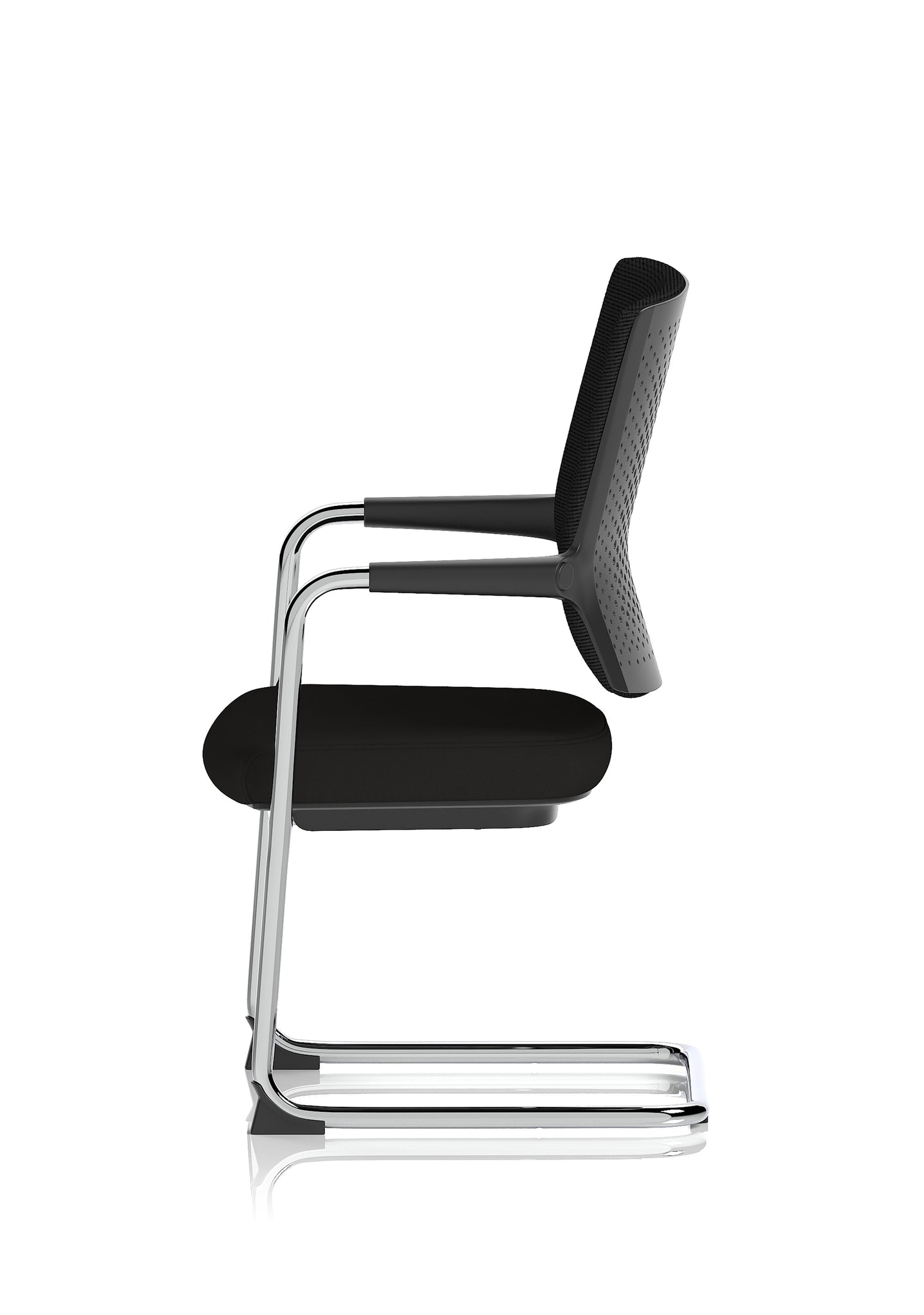 Vero Airmesh Back Cantilever Office Chair, Black, Ergonomic Mesh Back, Steel Frame, Self-Assembly Required, 5 Year Warranty