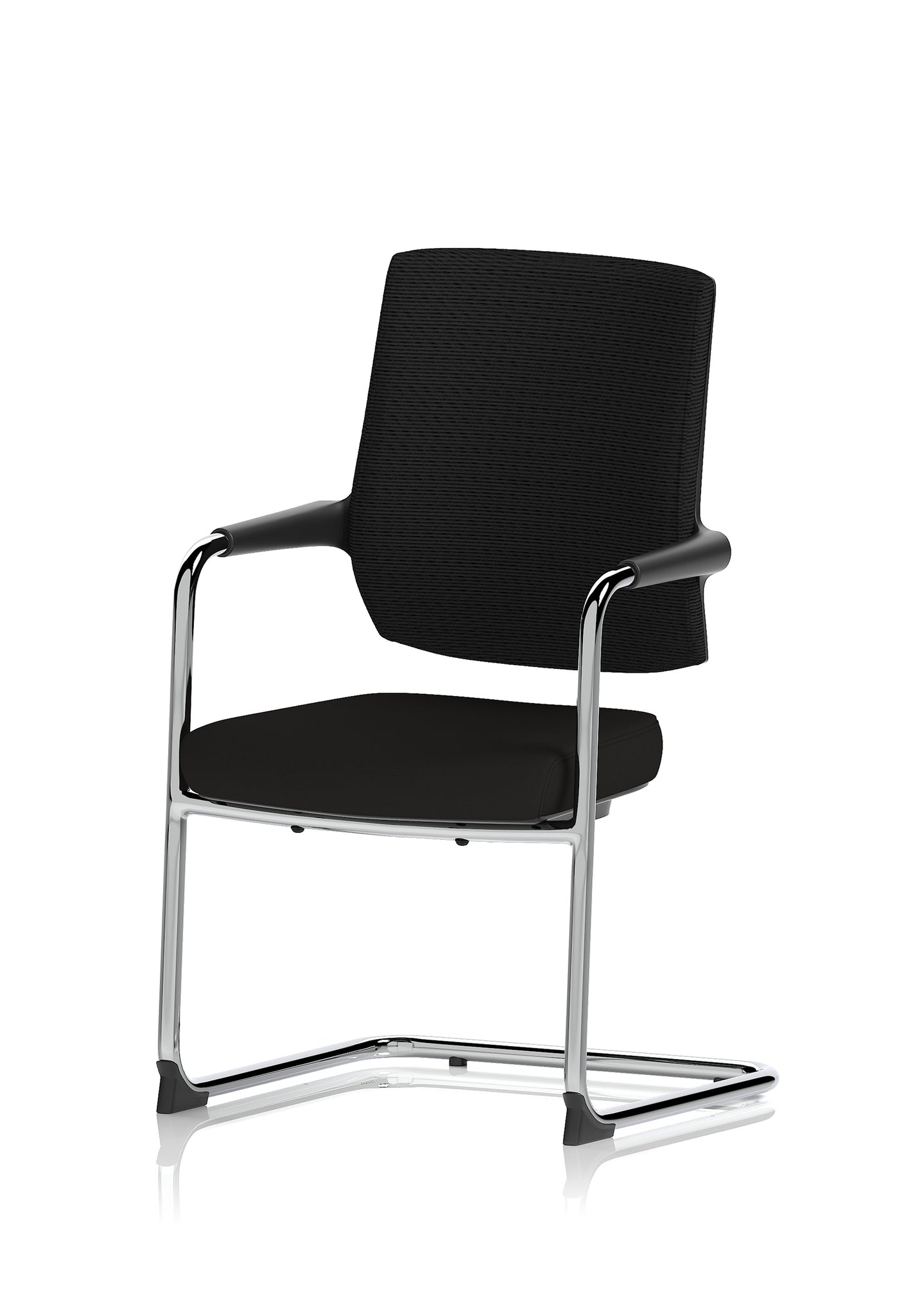 Vero Airmesh Back Cantilever Office Chair, Black, Ergonomic Mesh Back, Steel Frame, Self-Assembly Required, 5 Year Warranty