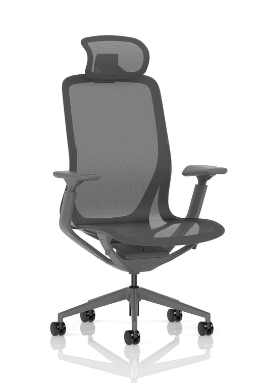 Lumo Executive Office Chair – Mesh Back, Multiple Colours, Adjustable with/without Headrest, Self-Assembly, 5 Year Warranty on Mechanical Parts