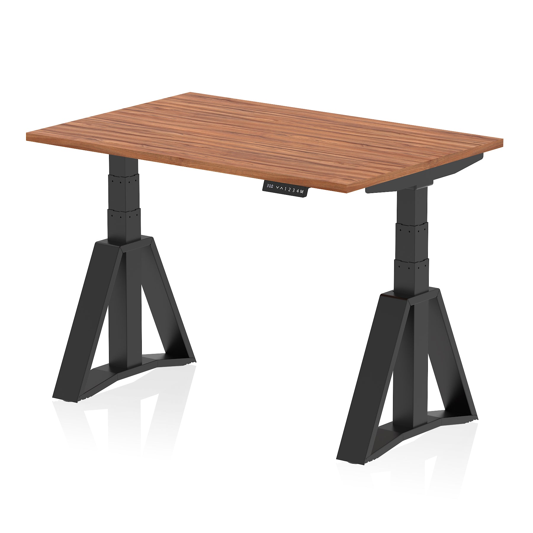 Air Height Adjustable Desk, 1200–1800mm, Multiple Desktop & Leg Colours, MFC & Steel, Self-Assembly, 10yr Warranty, No Cable Ports, Piste Foot – Office Workstation