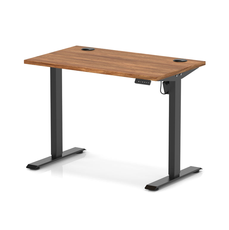 Air Lite Height Adjustable Slimline Desk with Cable Ports, 1000–1600mm, Multiple Top & Leg Colours, Durable MFC, 5 Year Warranty – Office Computer Table