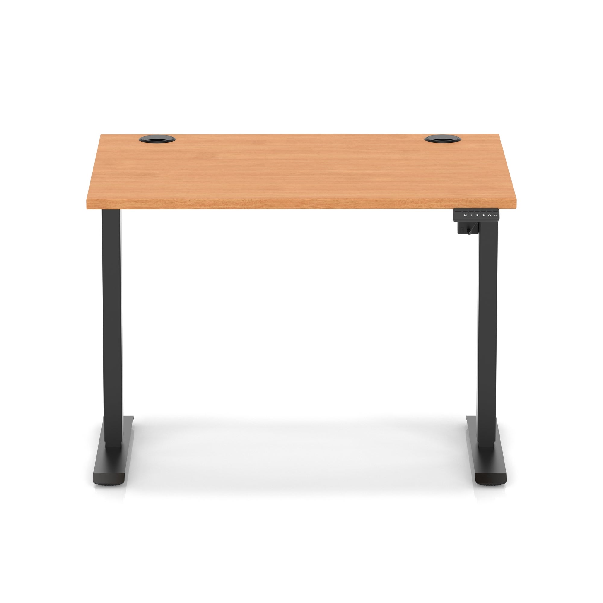 Air Lite Height Adjustable Desk with Cable Ports, 1000–1600mm Widths, Multiple Desktop & Frame Colours, MFC, 5 Year Warranty, Office Computer Workstation