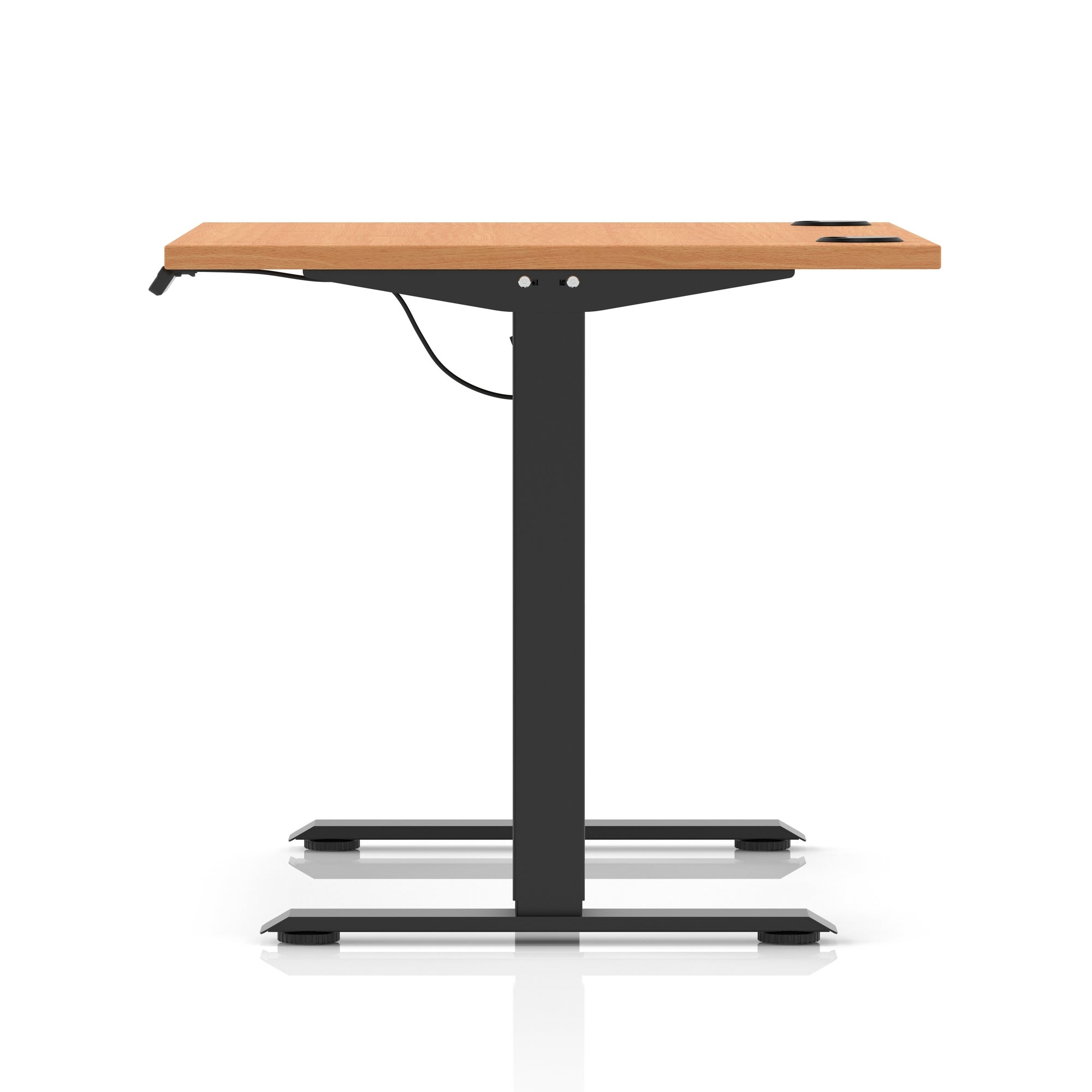 Air Lite Height Adjustable Desk with Cable Ports, 1000–1600mm Widths, Multiple Desktop & Frame Colours, MFC, 5 Year Warranty, Office Computer Workstation