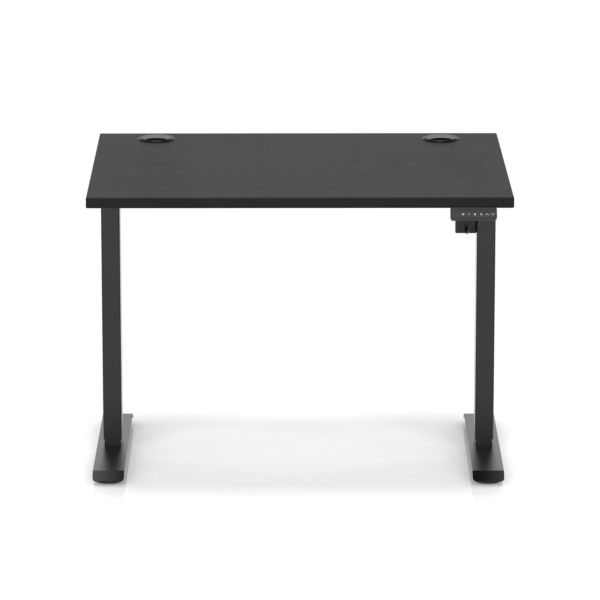 Air Lite Height Adjustable Desk with Cable Ports, 1000–1600mm Widths, Multiple Desktop & Frame Colours, MFC, 5 Year Warranty, Office Computer Workstation