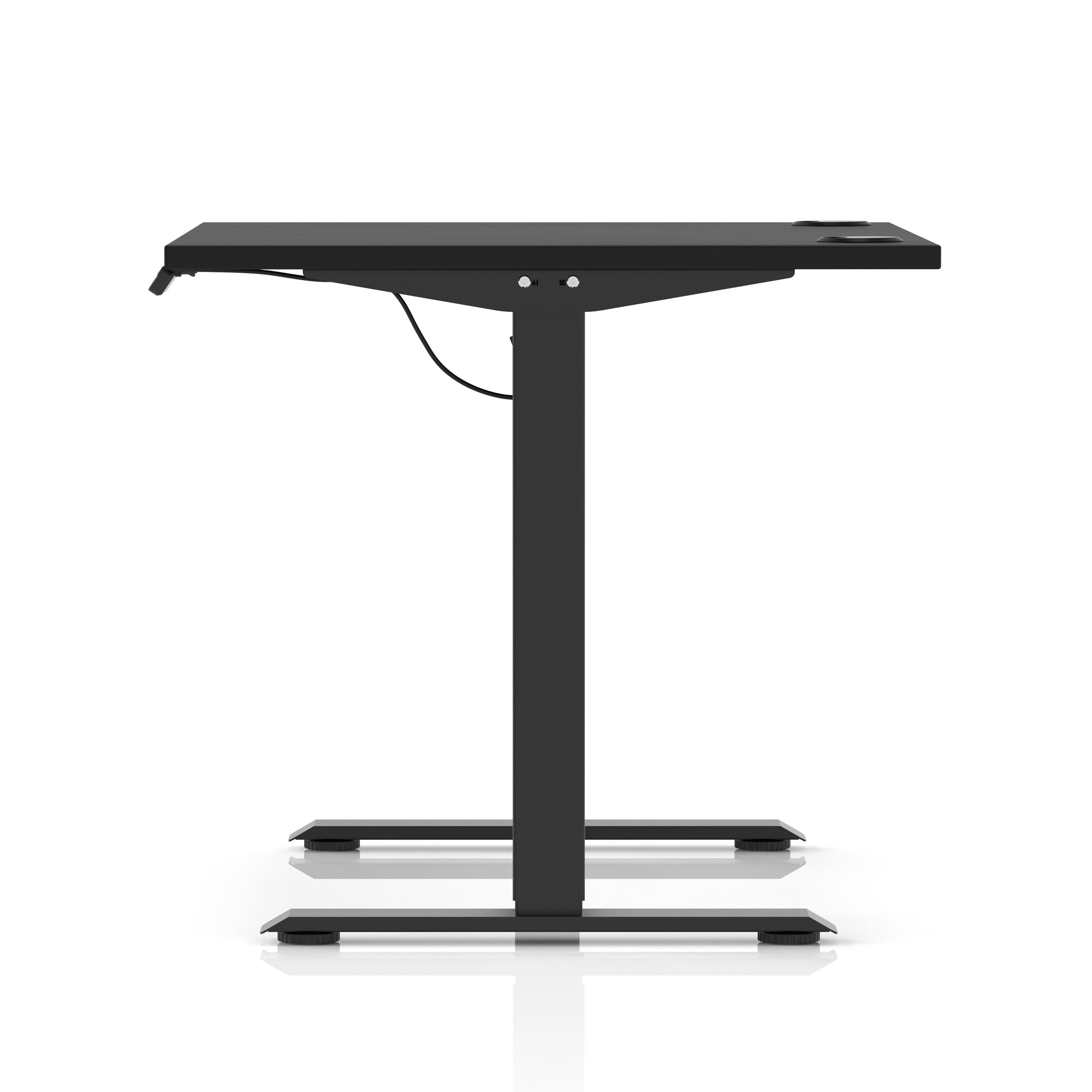 Air Lite Height Adjustable Desk with Cable Ports, 1000–1600mm Widths, Multiple Desktop & Frame Colours, MFC, 5 Year Warranty, Office Computer Workstation