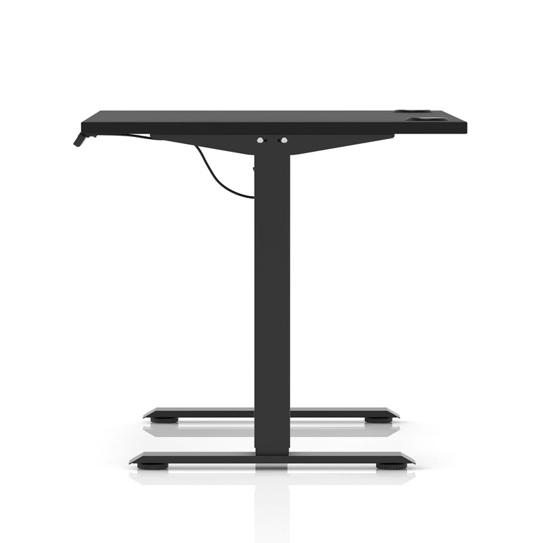Air Lite Height Adjustable Desk with Cable Ports, 1000–1600mm Widths, Multiple Desktop & Frame Colours, MFC, 5 Year Warranty, Office Computer Workstation