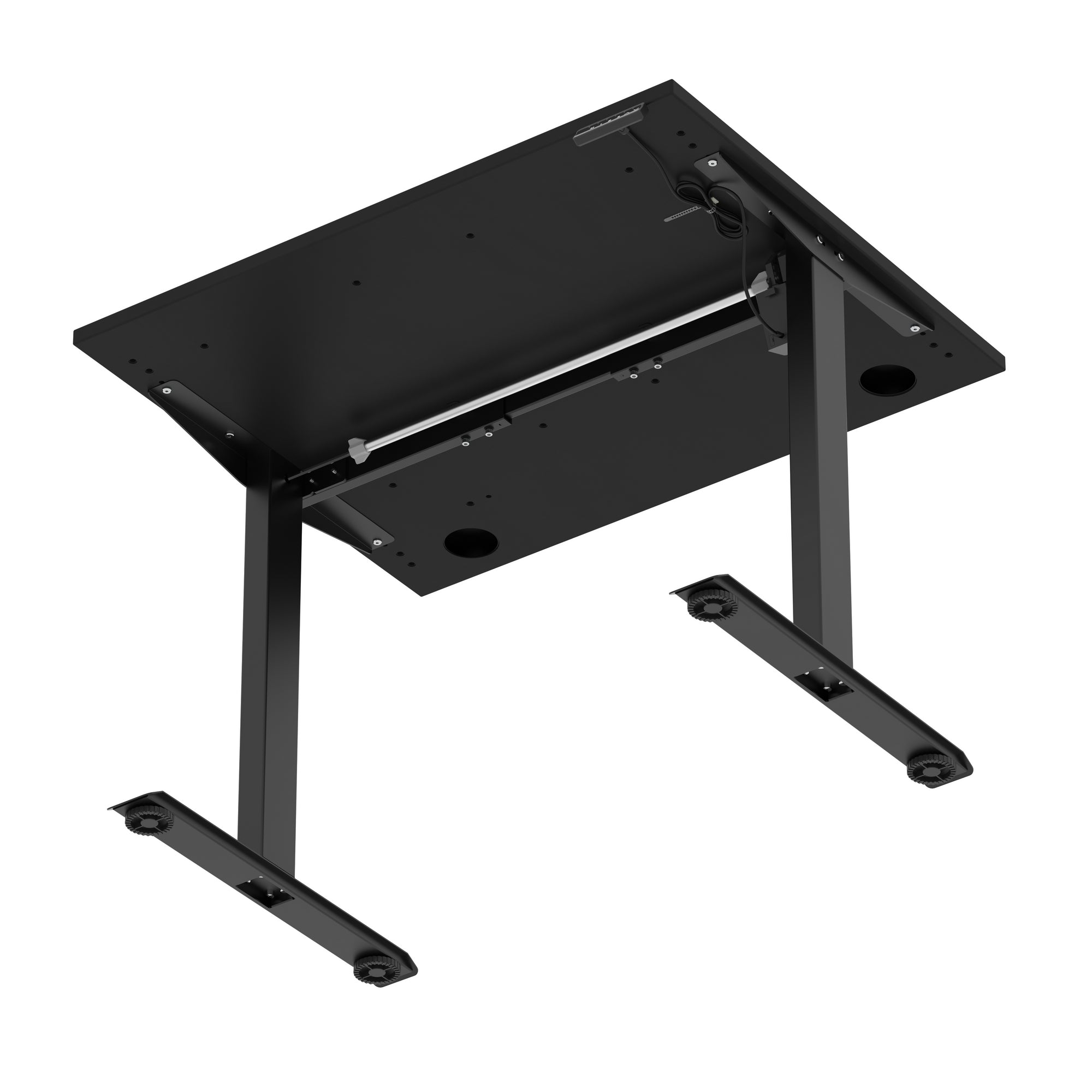 Air Lite Height Adjustable Desk with Cable Ports, 1000–1600mm Widths, Multiple Desktop & Frame Colours, MFC, 5 Year Warranty, Office Computer Workstation