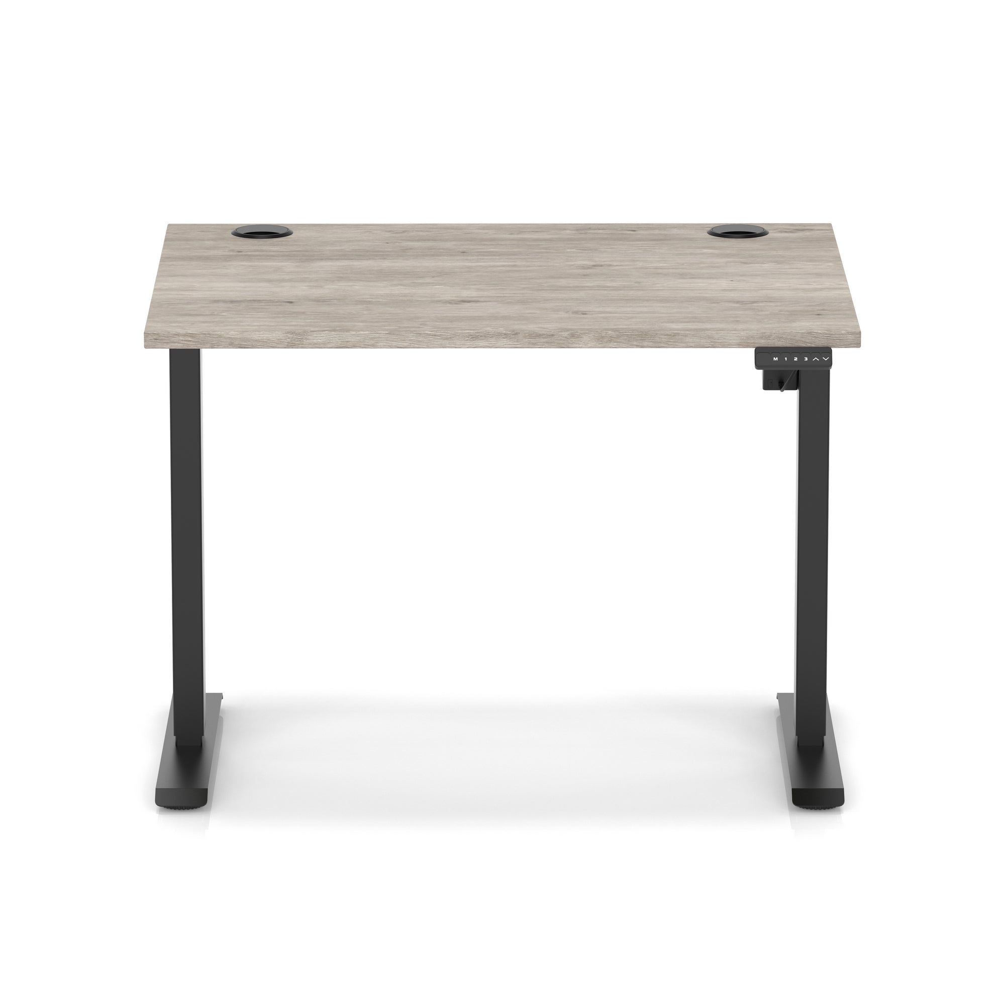 Air Lite Height Adjustable Desk with Cable Ports, 1000–1600mm Widths, Multiple Desktop & Frame Colours, MFC, 5 Year Warranty, Office Computer Workstation