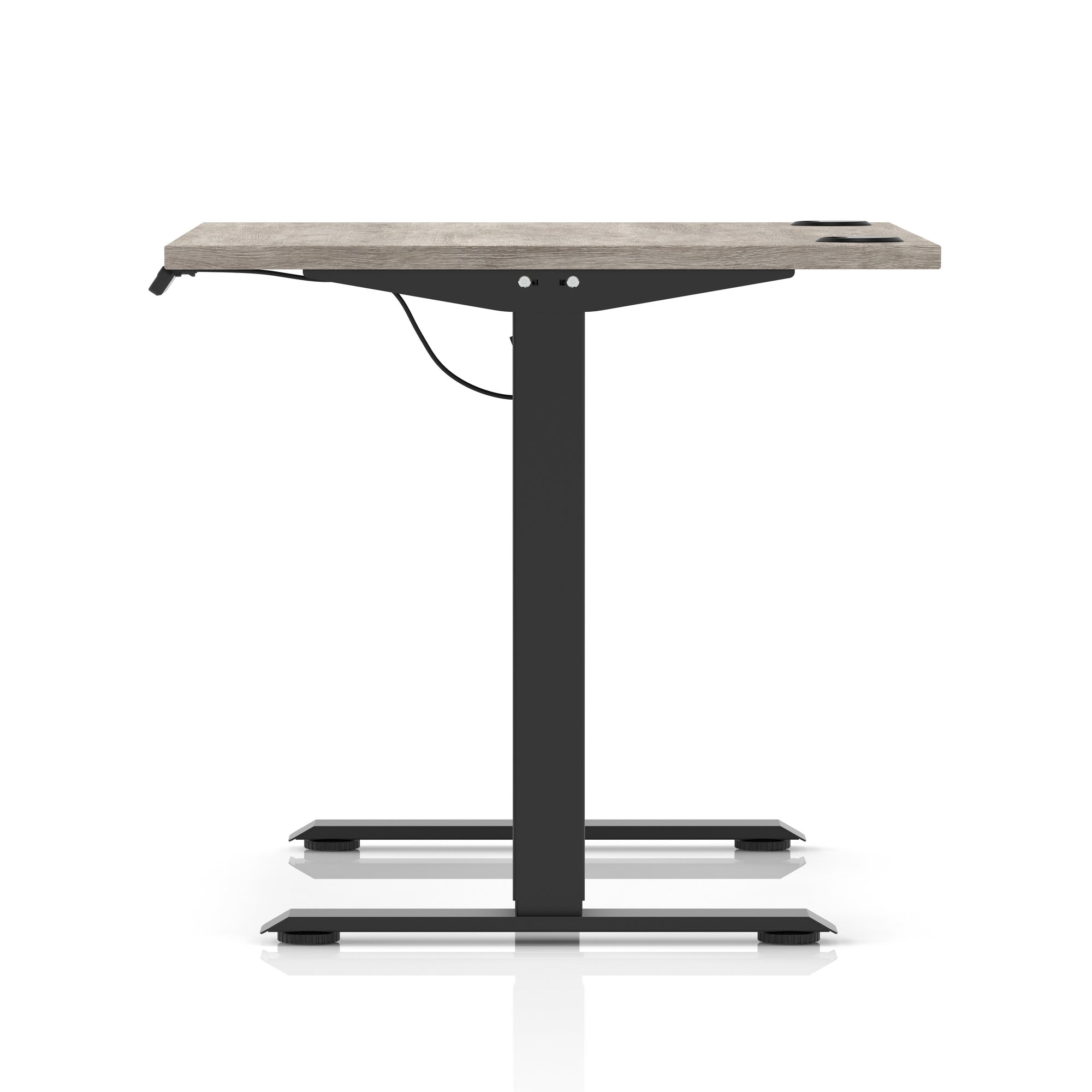 Air Lite Height Adjustable Desk with Cable Ports, 1000–1600mm Widths, Multiple Desktop & Frame Colours, MFC, 5 Year Warranty, Office Computer Workstation